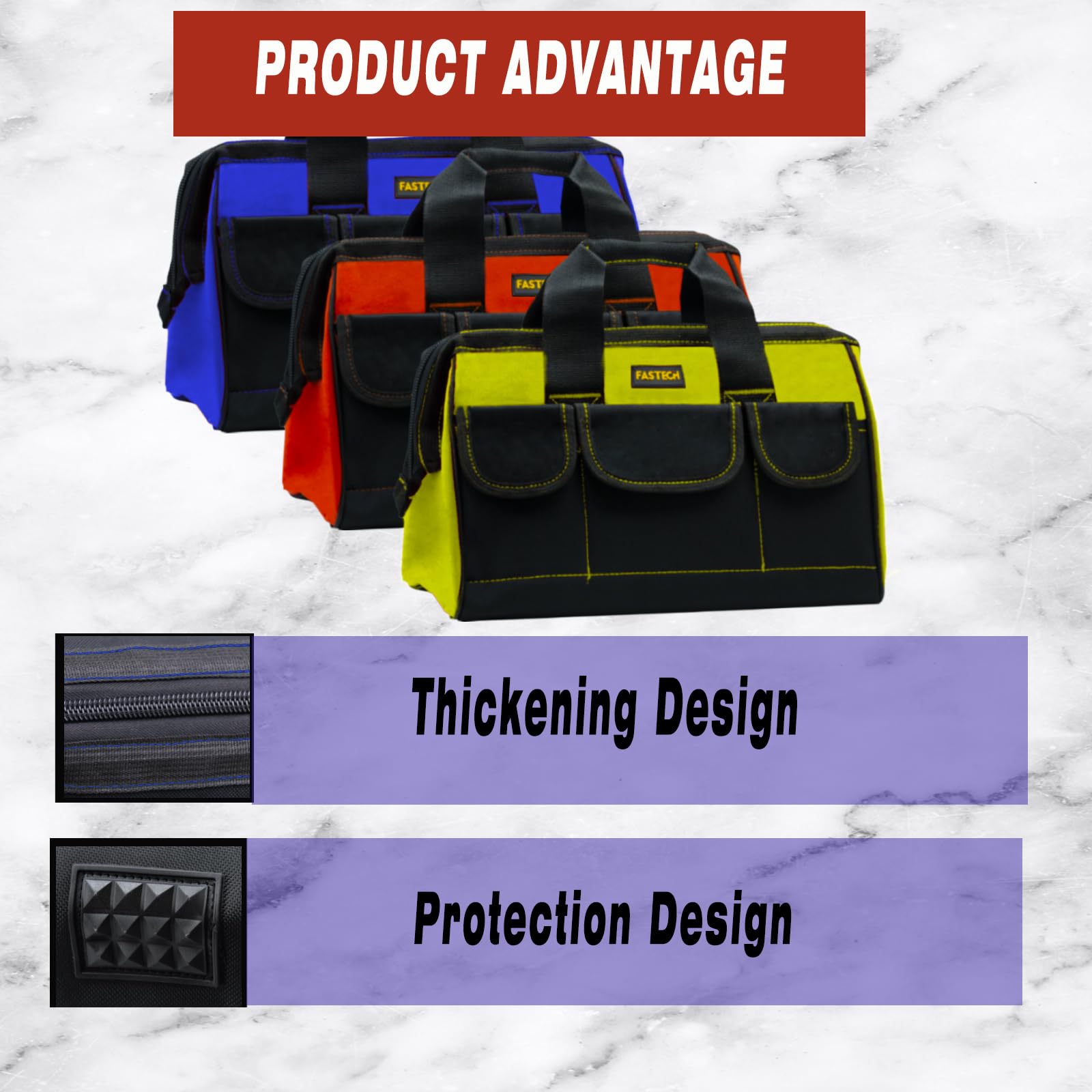Snapklik.com : FASTECH Small Tool Bag, 14INCH Waterproof Bag