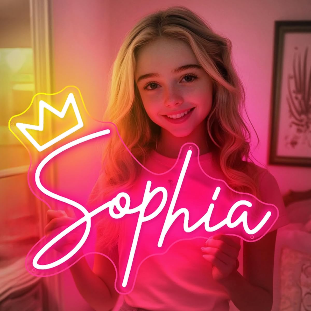 HDJSIGN Custom Neon Sign for Wall Decor Personalized Led Neon Light Signs Customizable Wedding Lights Bedroom Home Game Room Aesthetic Decorations Preppy Room Decor