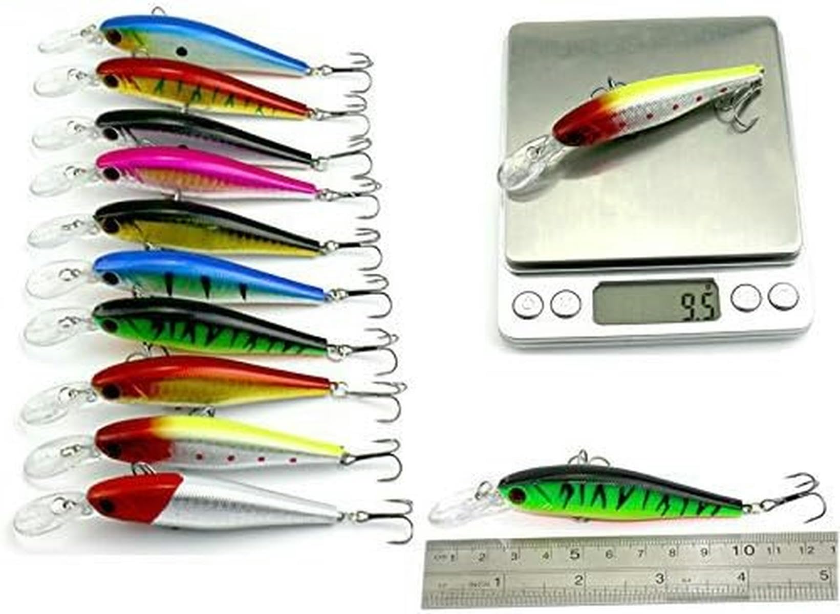 44-teiliges Angelköder-Set mit Minnow-Angelködern, Crankbaits und harten Swimbaits