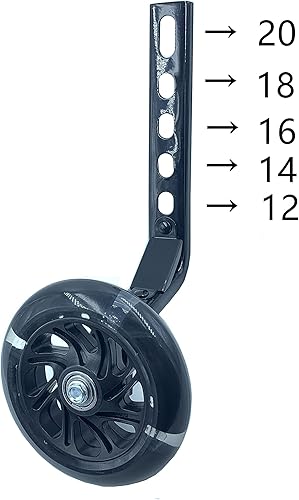 Miniatura 2 de YJIA Un par de ruedas de entrenamiento silenciosas para niños, adecuadas para bicicletas de una sola velocidad de 12 a 20 pulgadas