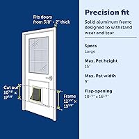 Vista 3 de Puerta de libertad PetSafe, premium, color blanco, L, Blanco