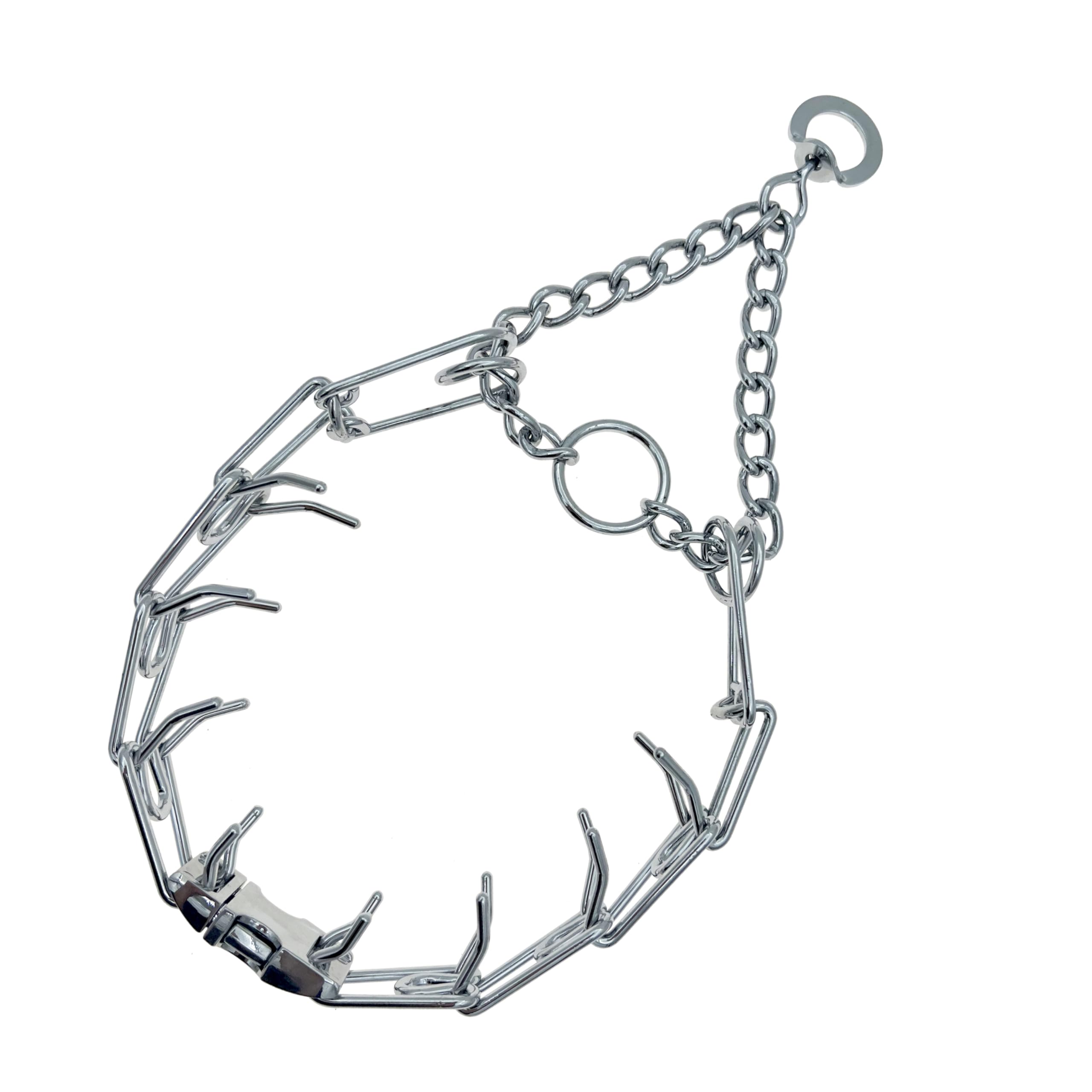 Collier anti-traction chien taille M argent pour ne plus tirer
