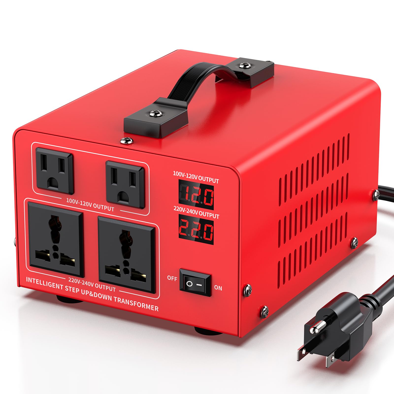 Amazon.co.jp: 1500W 電圧変圧器電源コンバーター (110V~220V、220V