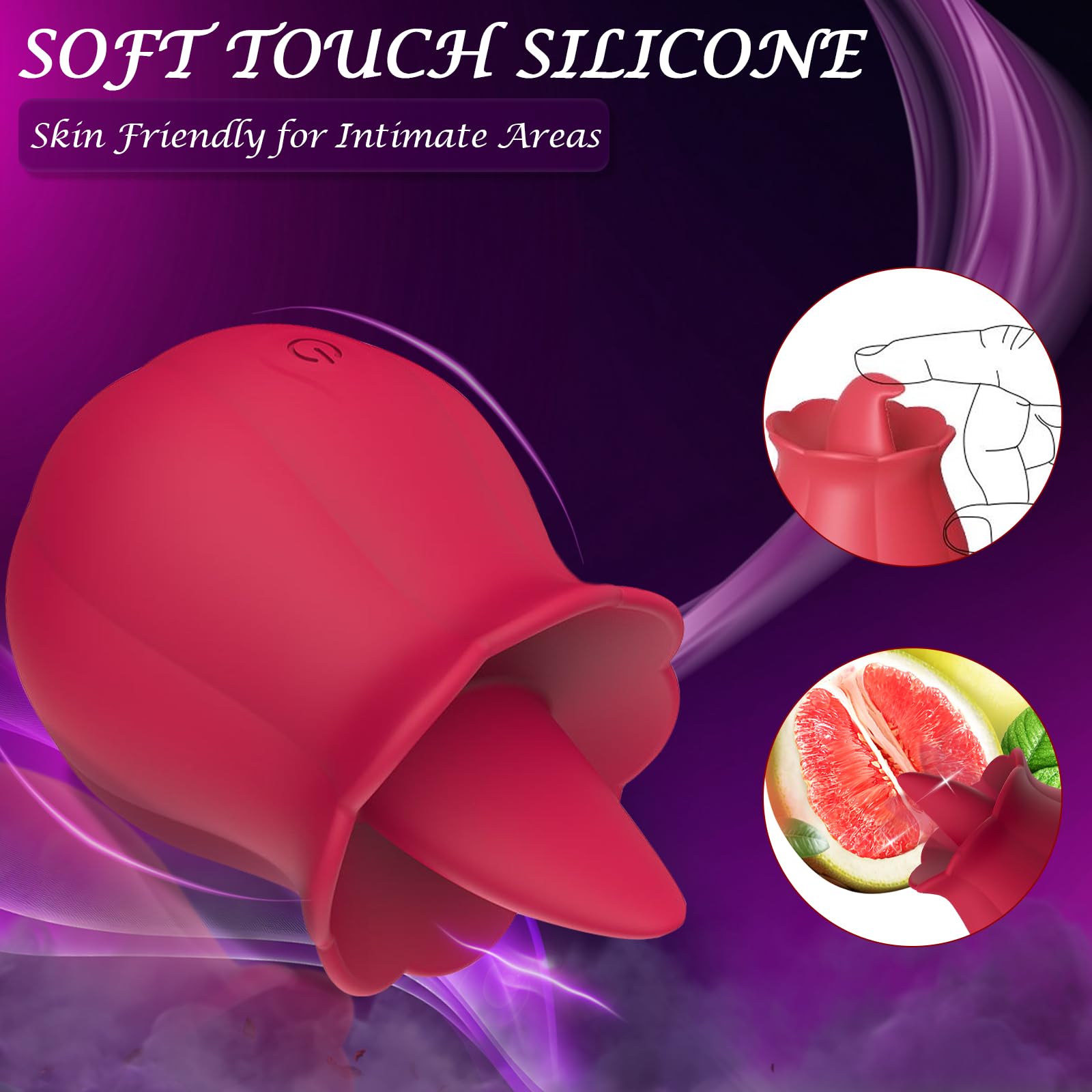 Amazon.com: Tongue Clitoral Rose Vibrator, Sex Toys Vibration Stimulator  for Women | Licking Rose Adult Toy | 10 Speed Vibrating, for Couples Female  Anal Clitoris Nipple Ears G Spot for Her Pleasure,