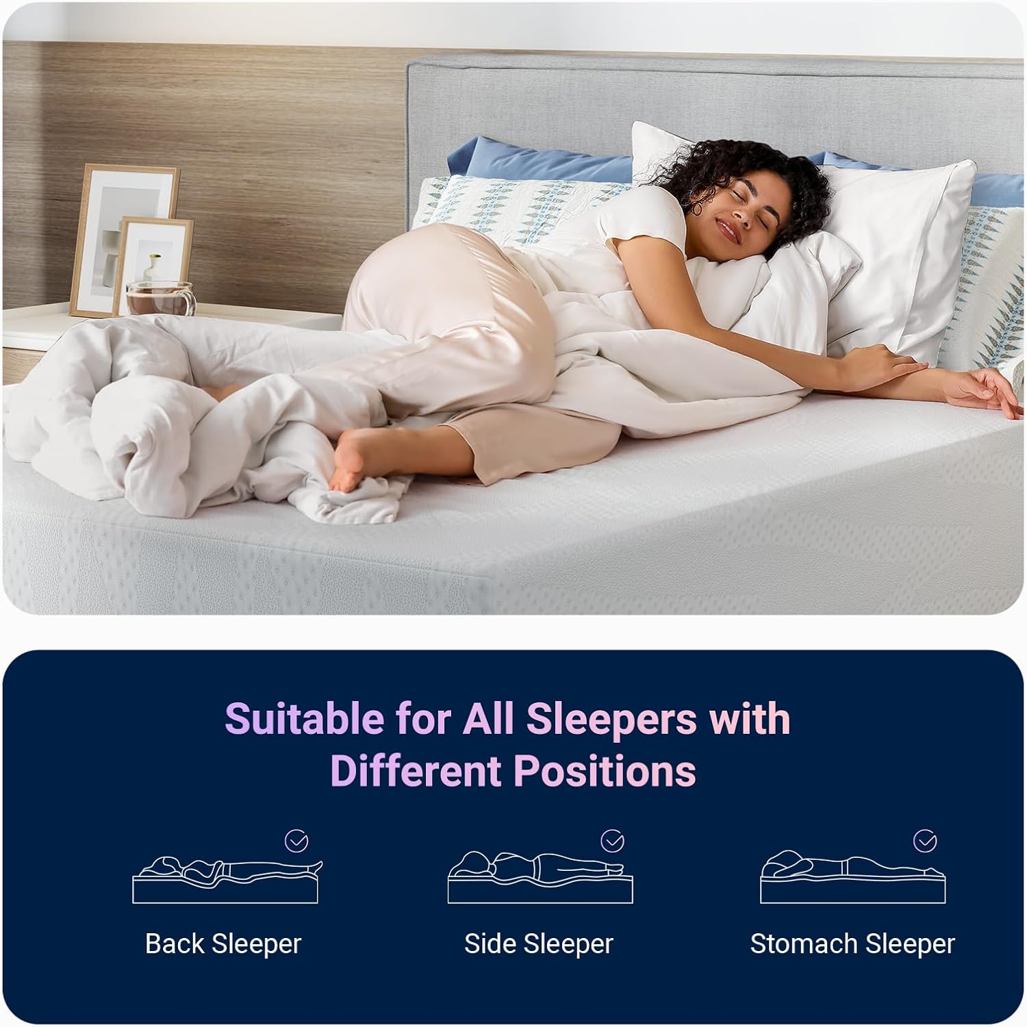 Avenco Queen Size Mattress, 14 Inch Queen Mattresses with Gel Memory Foam for Cool Night & Pressure Relief, Bed Mattress in a Box Medium Plush Feel Colchones with Motion Isolating - Image 7