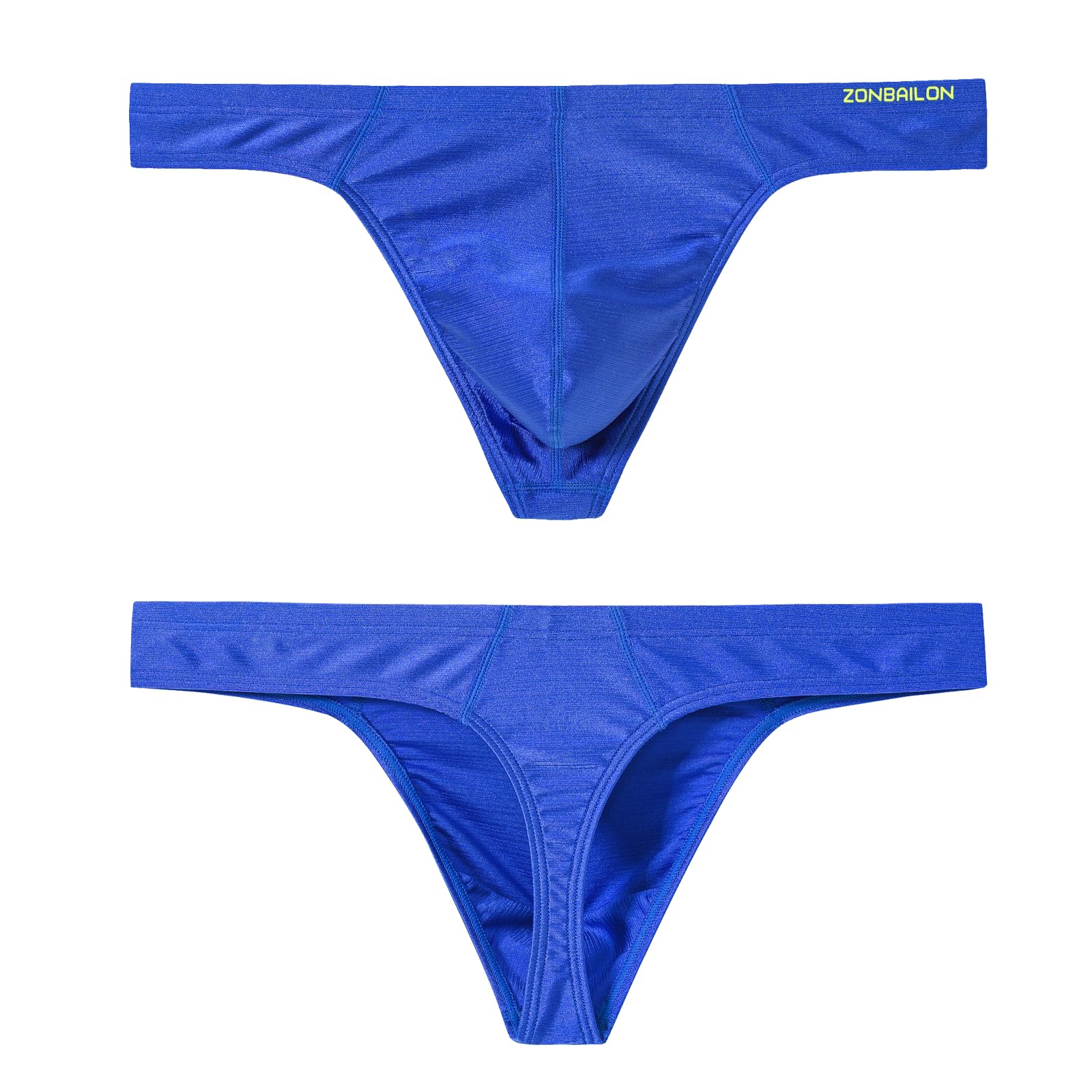 JINSHI Men's Thong Underwear Sexy Ice Silk Glossy G String Male Athletic Thongs T Back For Men Bikini Briefs