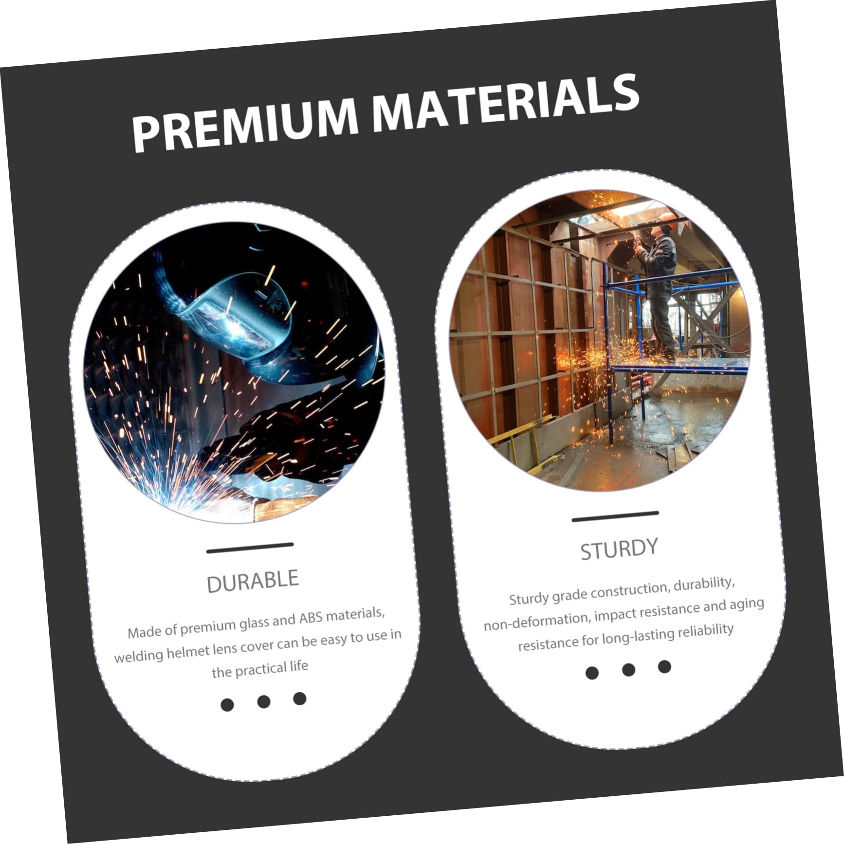 LIFKOME 1 Pair Welding Helmet Magnifying Lens 0.75 Safety Glasses for Universal Helmets