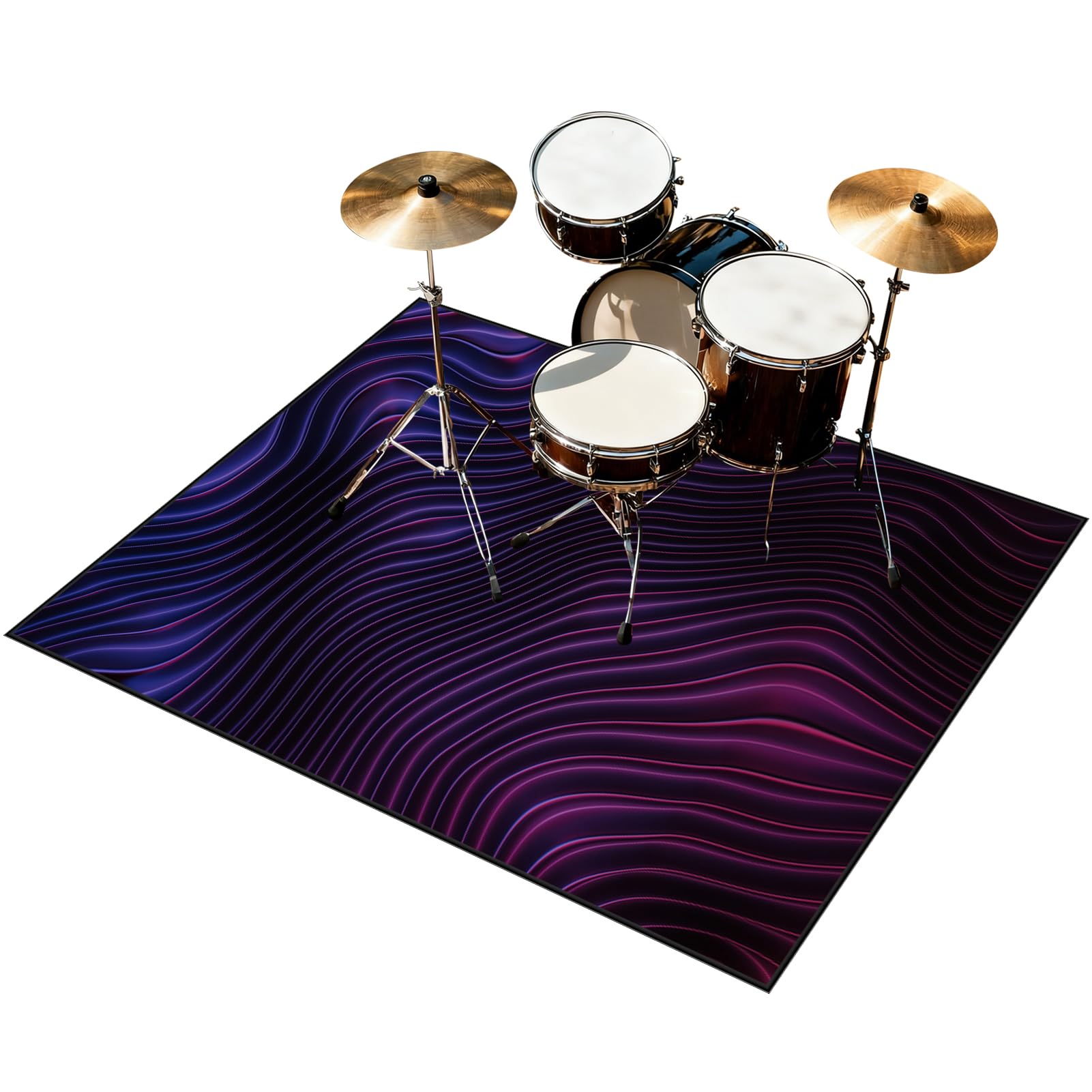 140 x 120 cm Bateria Elektroniczna Dywan Bęben Dźwiękoszczelny Antypoślizgowy Dywan Akustyczny Bateria Do Elektronicznych Baterii Bębnowych Pump Kit i innych Instrumentów Muzycznych