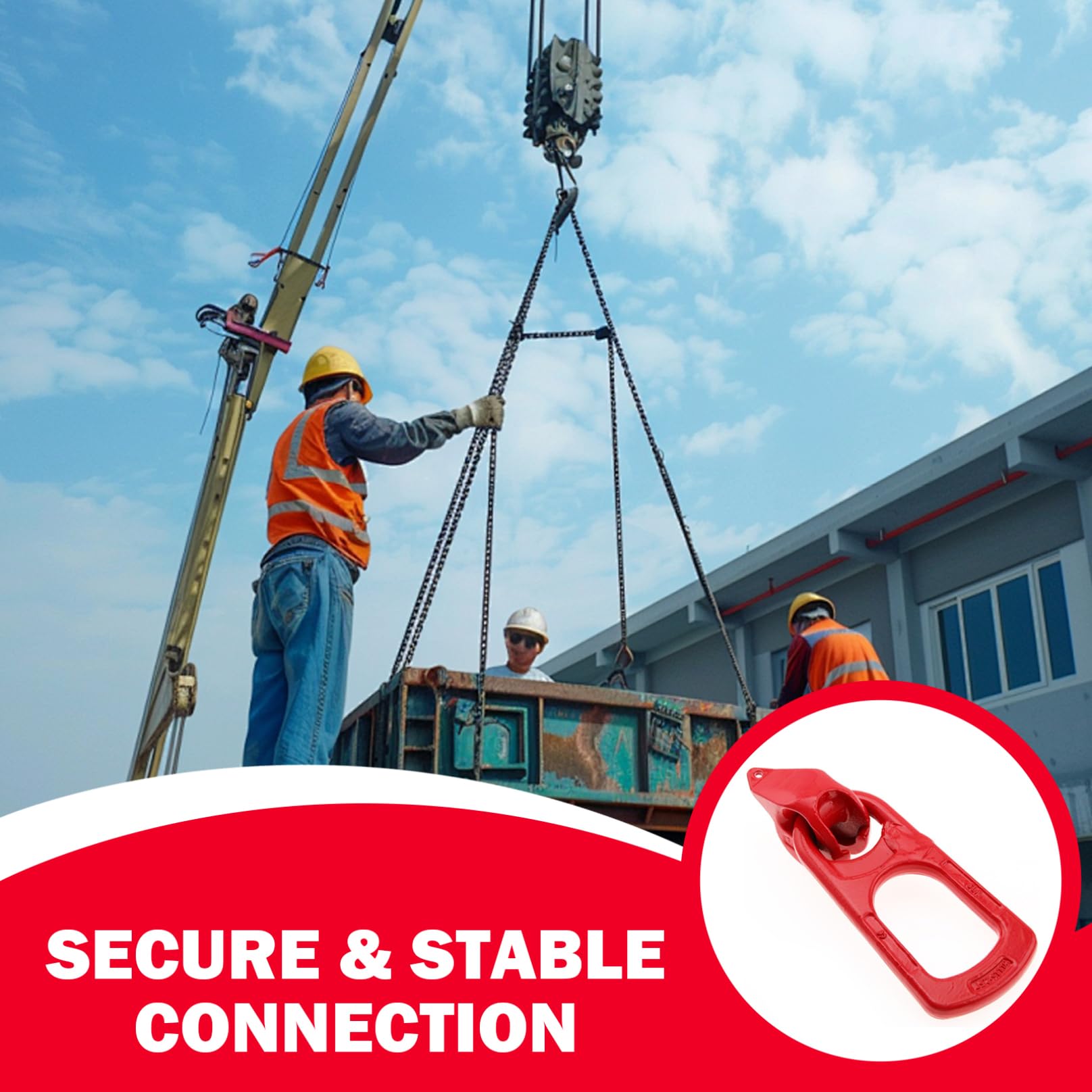 Precast Concrete Lifting Lifting Ring 1.5T-2.5T Alloy Steel Heavy Duty Precast Concrete Tools Portable Replacement Wine Red Liftings Clutches for Construction