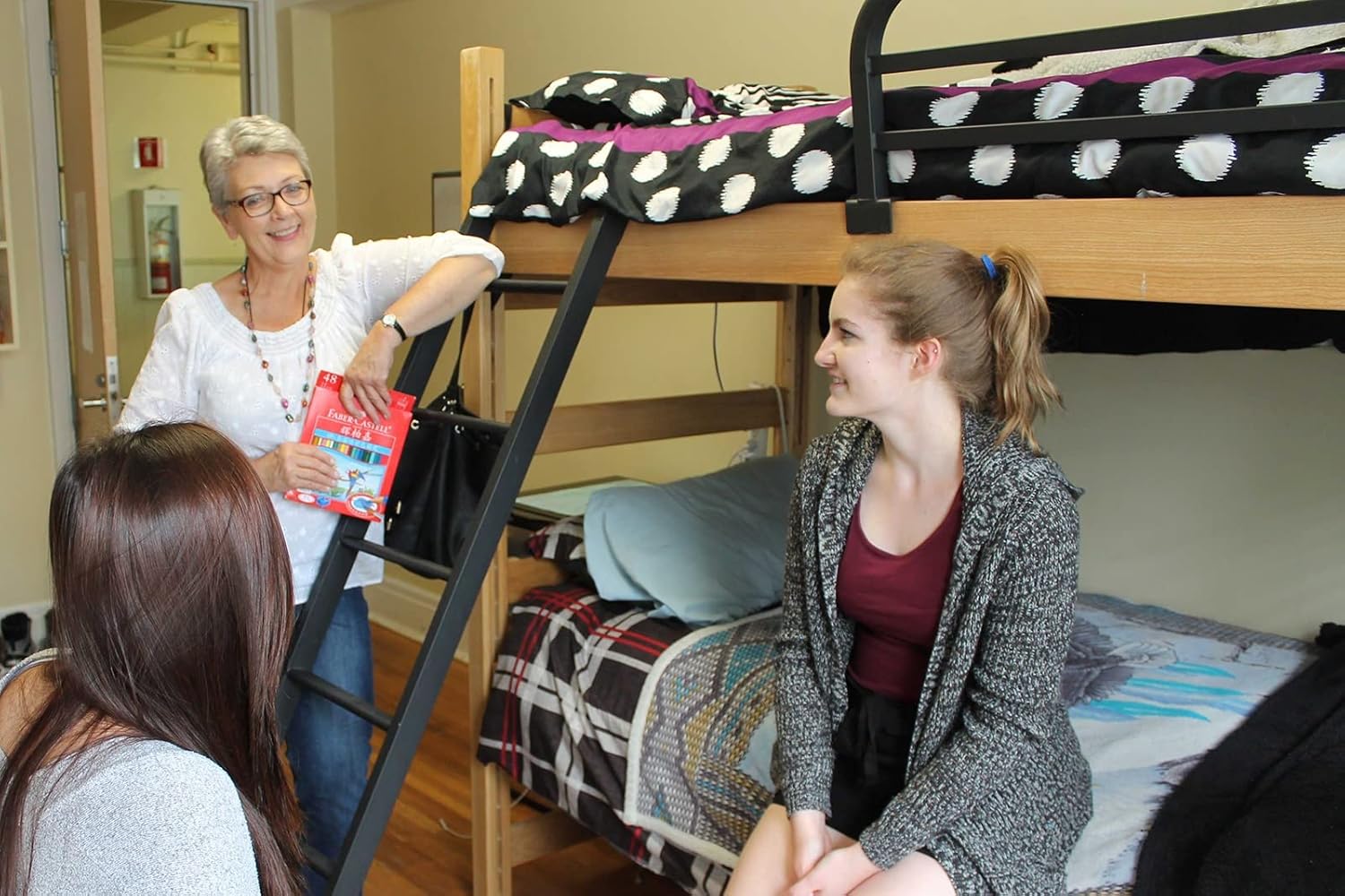 Bunk Bed Ladder Universal Rv Bunk Bed Ladder with Hooks, Motorhome Attic Stairs Dorm Twin Bed Bunk Ladders - 116cm/ 130cm/ 140cm/ 150cm Tall, Load 330Lbs (Size : 150cm/59)