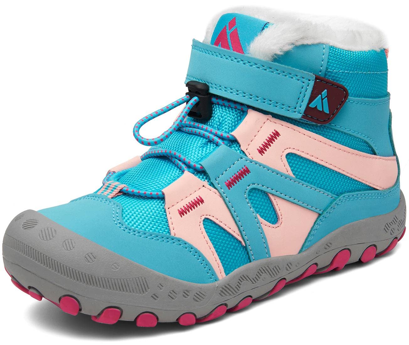 Mishansha Dziecięce buty zimowe z ciepłą podszewką, buty zimowe, rozm. 24-38, błękitny, 38 EU