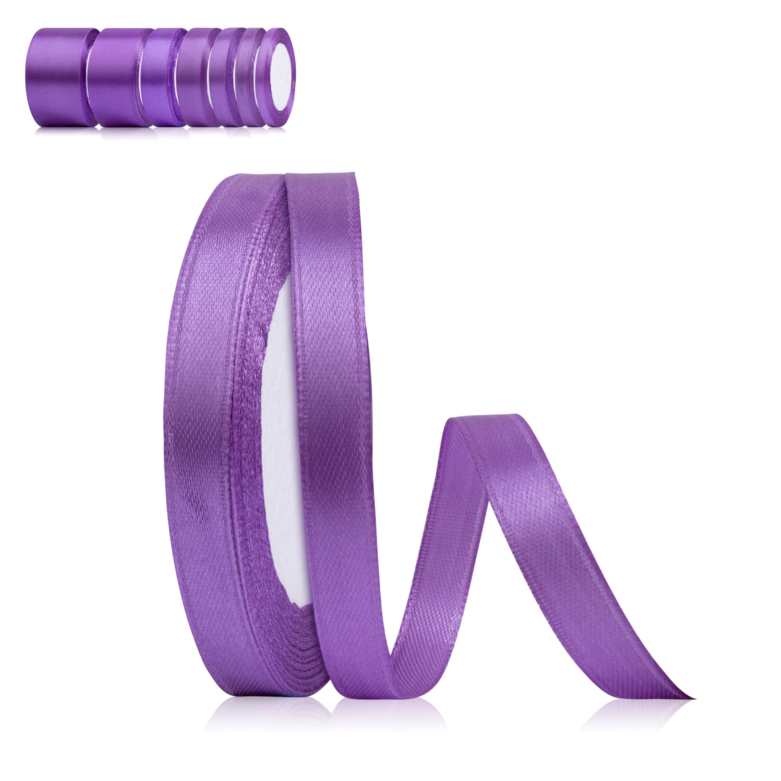 Fyshird Schleifenband Lila 10mm x 22m Geschenkband Hochzeit