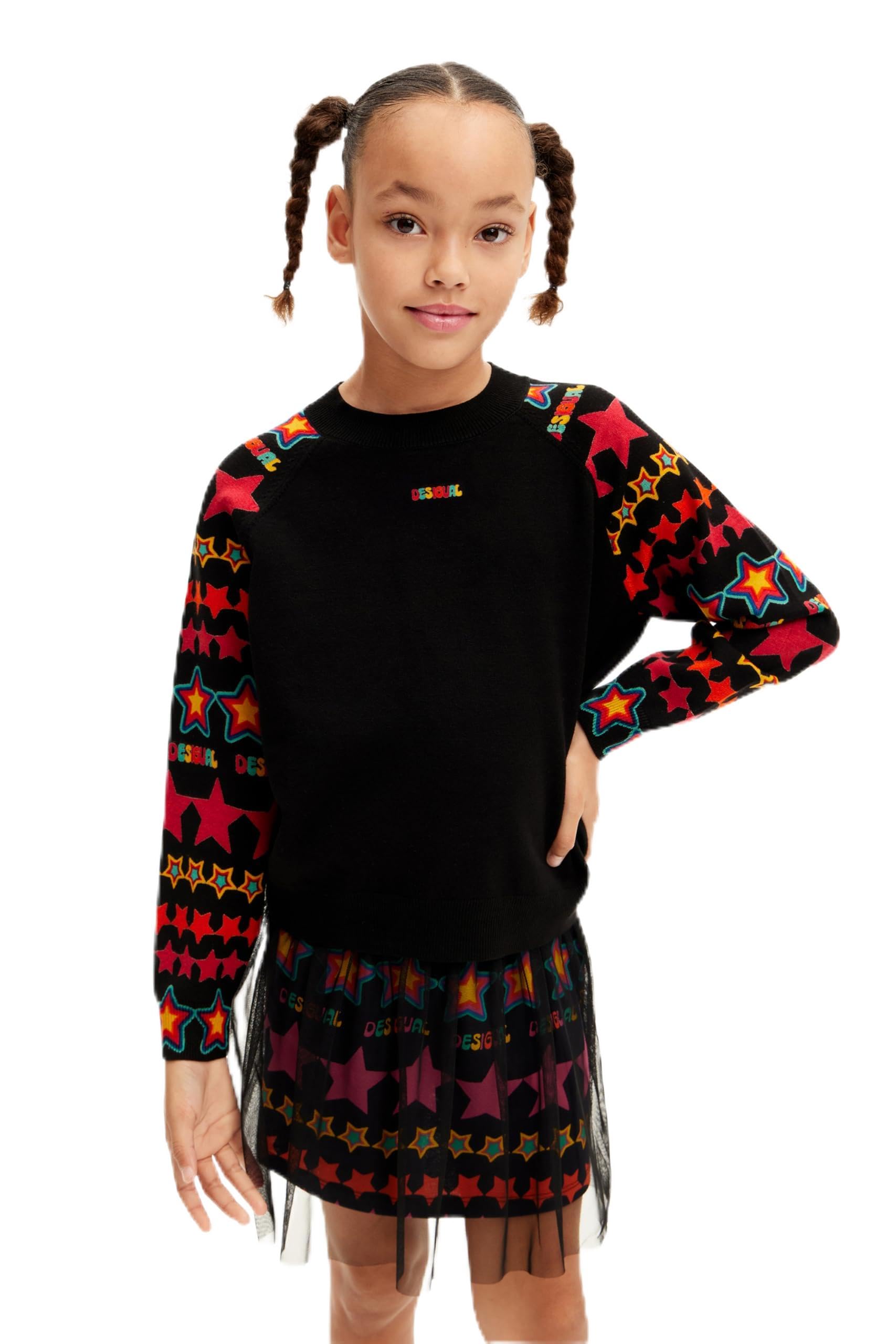 Desigual Damen Schwarz Jers_star, 2000 Negro, 7/8