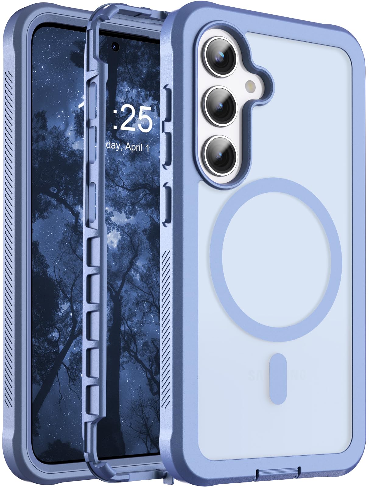 jaroco Magnetic for Samsung Galaxy S25 case 6.2"-Blue Purple