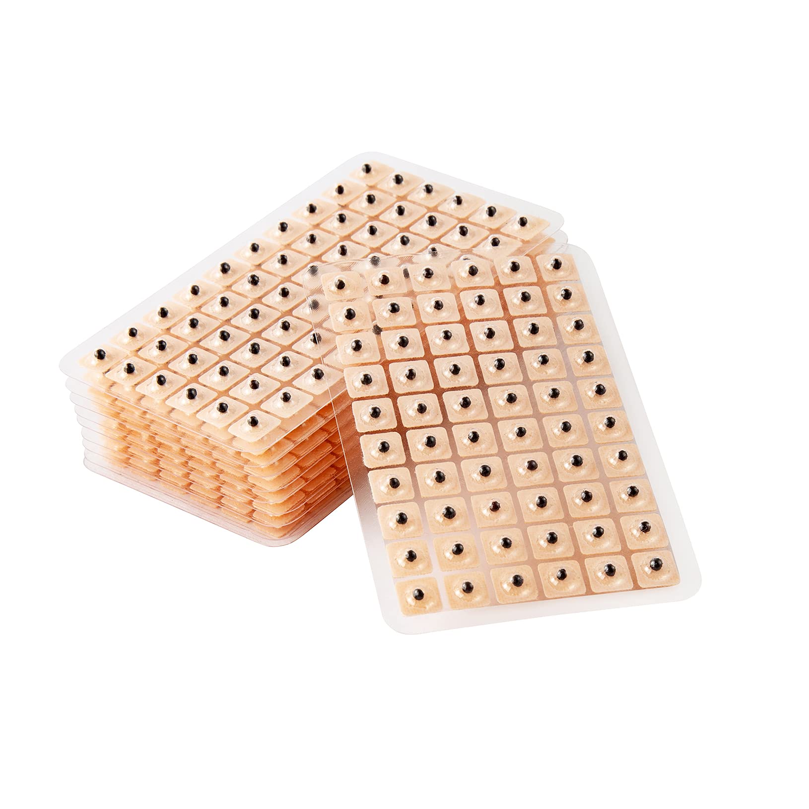 Ponpon1200 Counts Ear Seeds Acupuncture Disposable Ear Press Seeds Ear Point Stickers Multi-Condition Massage Seed (20 Sheets)