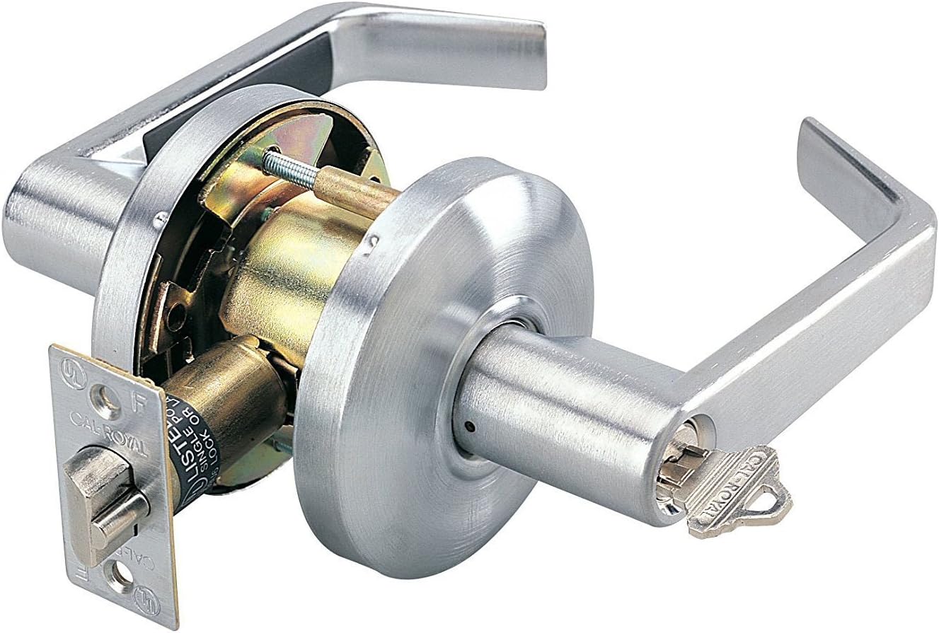 Cal-Royal SL03-26D Commercial Duty Classroom Lever Lock, Satin Chrome (SL03 26D)