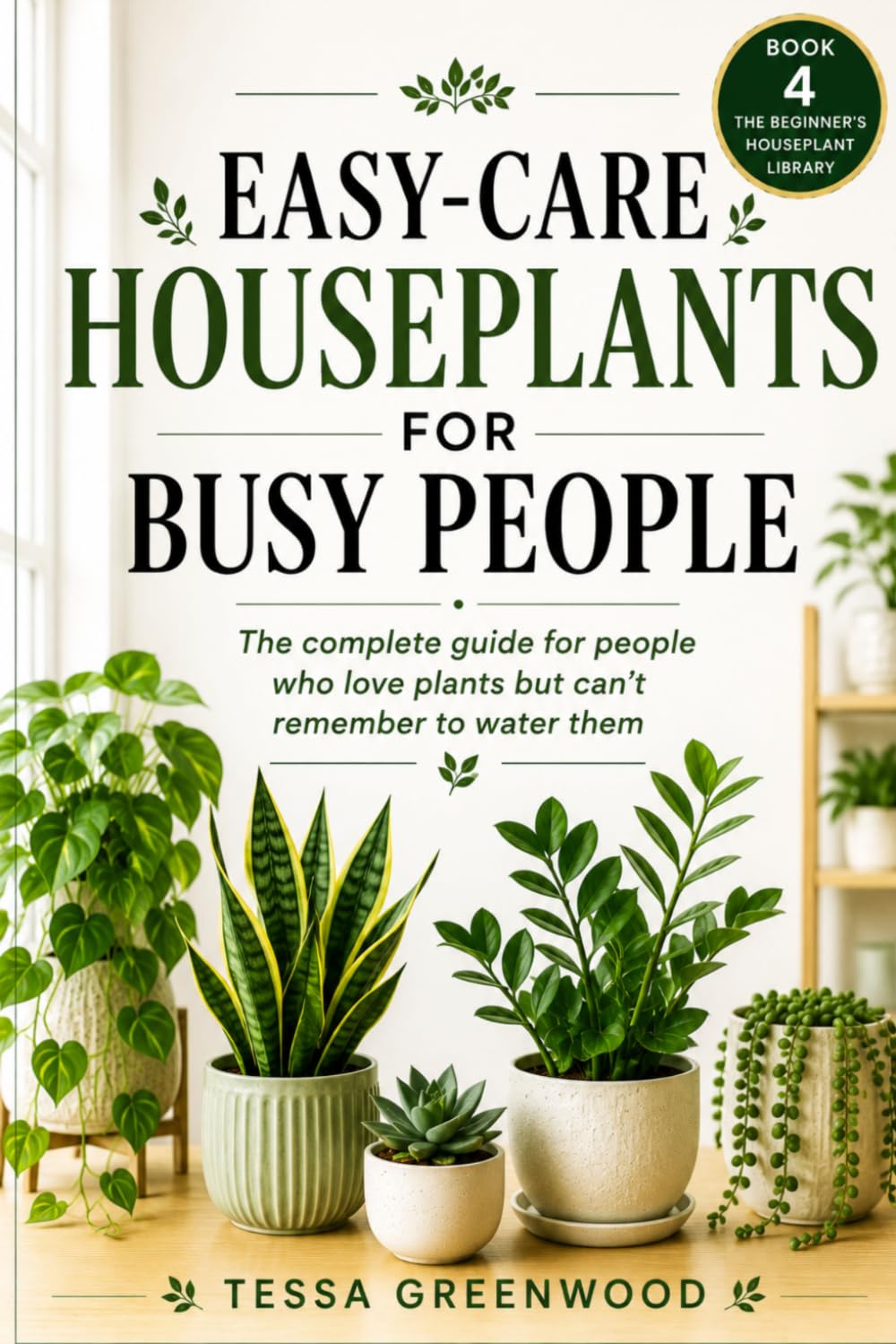 Easy-Care Houseplants for Busy People: The complete guide for people who love plants but can't remember to water them (The Beginner's Houseplant Library)