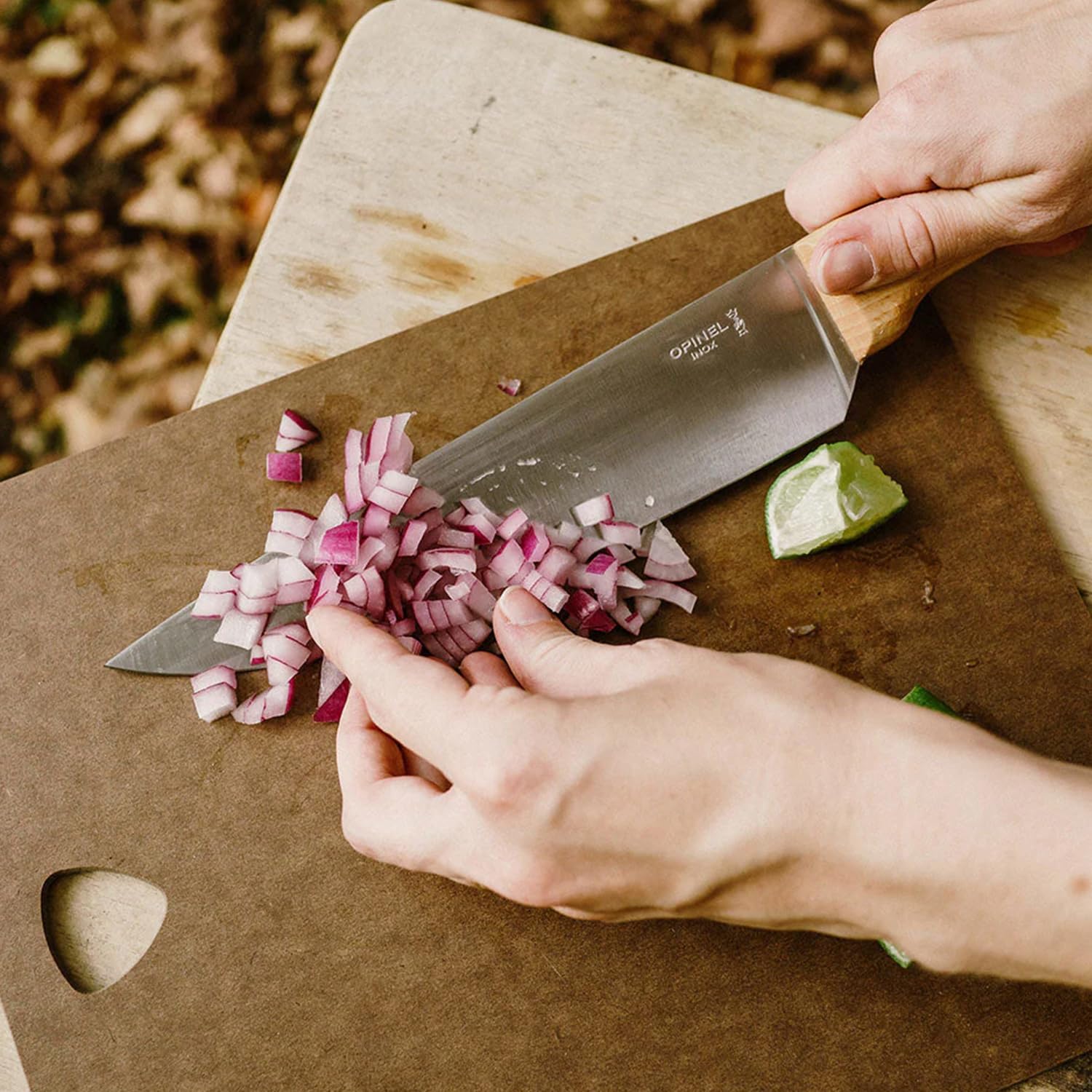 Opinel - Coffret Trio Parallèle, 1 Couteau de Chef N°118, 1 Couteau à Découper N°120 , 1 Couteau d’Office N°126 - Acier Inox, Bois de Hêtre - Garantie à Vie