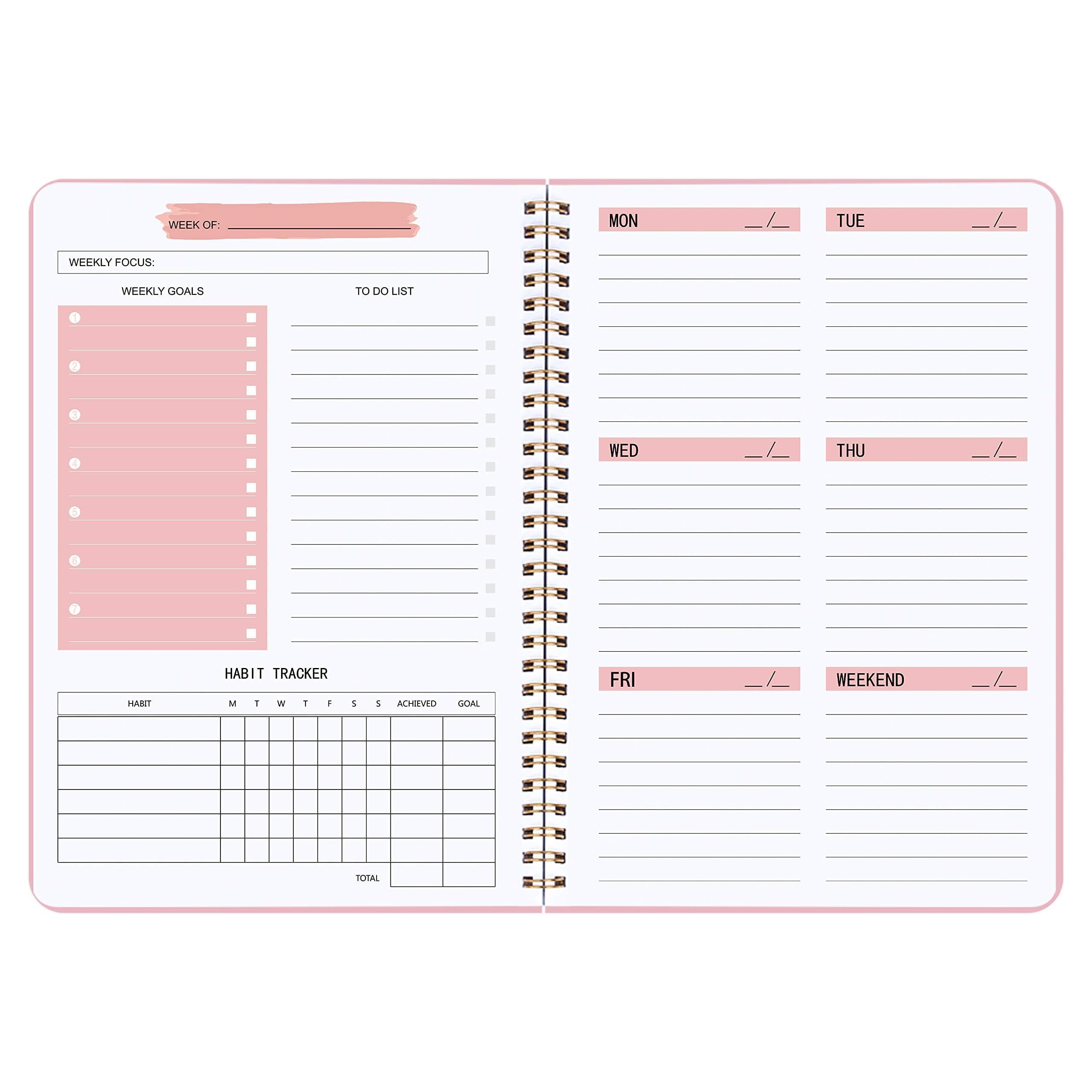 KAICN Undated Weekly Planner