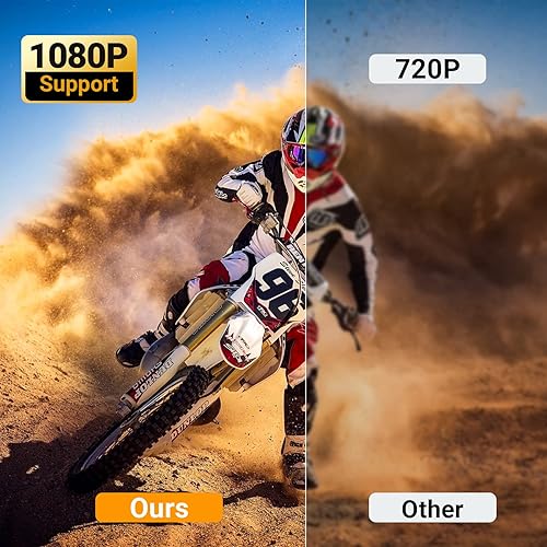 Vista 3 de Reproductor de DVD, reproductor de DVD gratuito de región HDMI para Smart TV, mejora de 1080P, entrada USB, cable de salida HDMI/RCA incluido