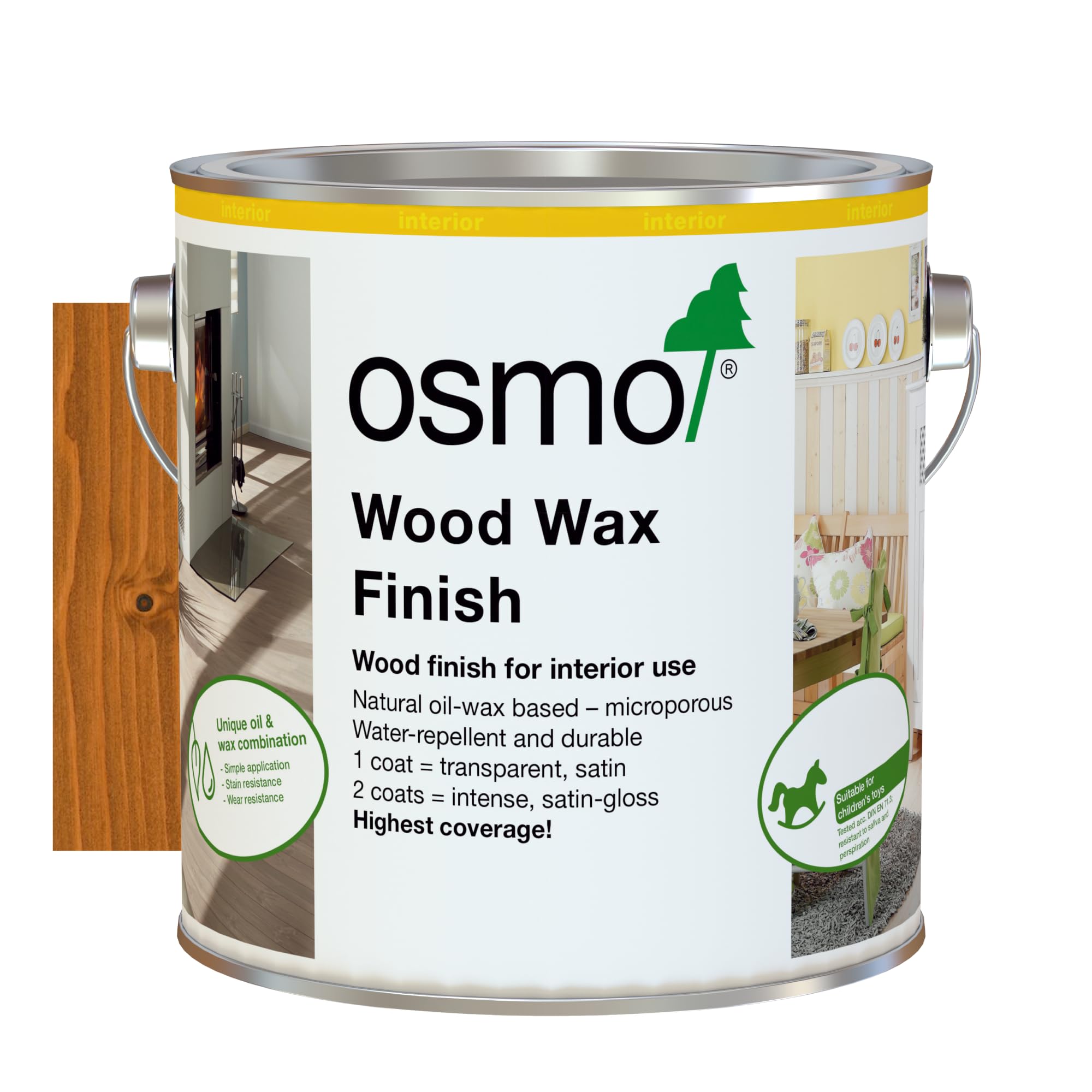 Osmo Wood Wax Finish (2.5L, 3123 Pine)