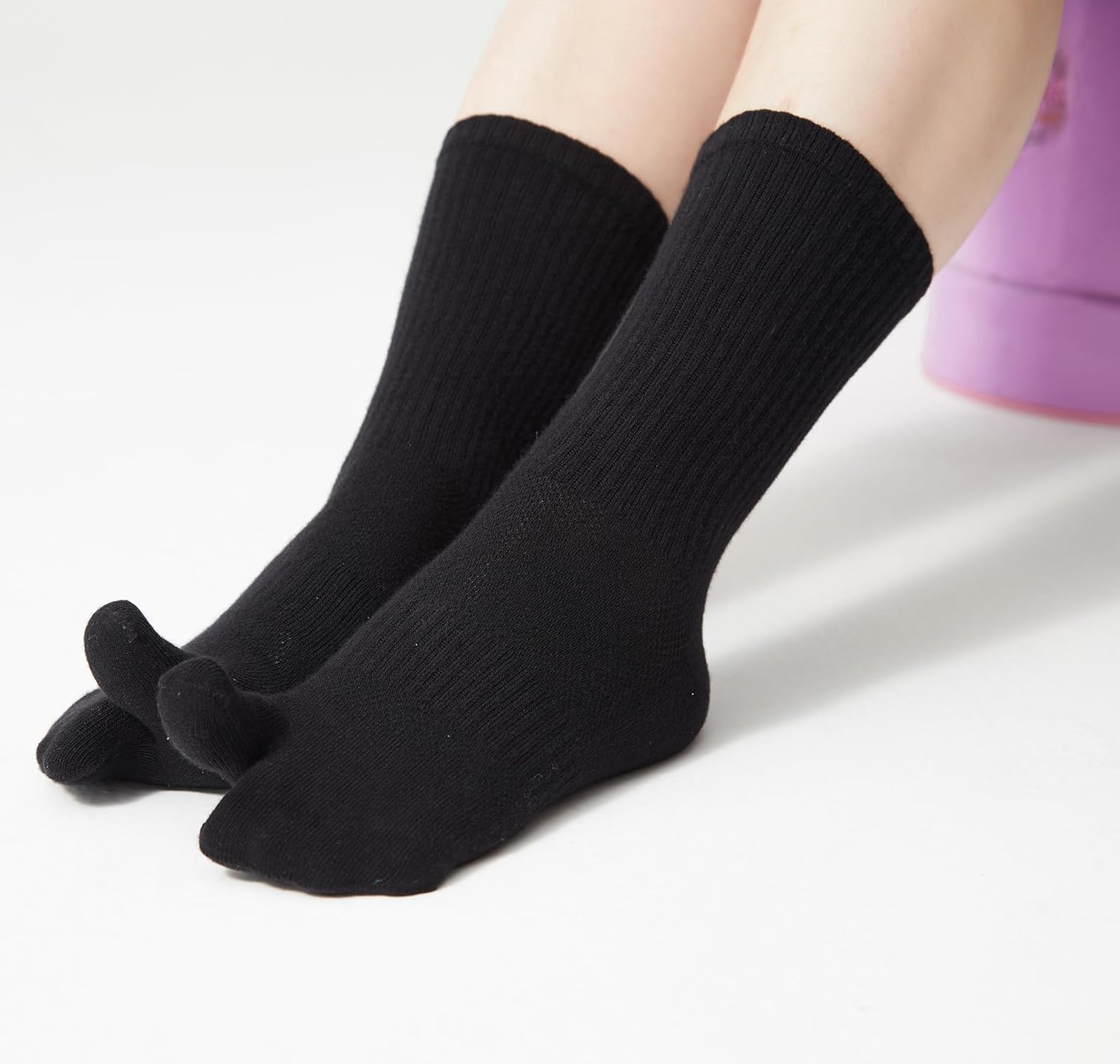 Men's Tabi Socks Flip Flop Split Toe Big Toe Cotton Athletic 4 Pack 6 Pack - Image 7