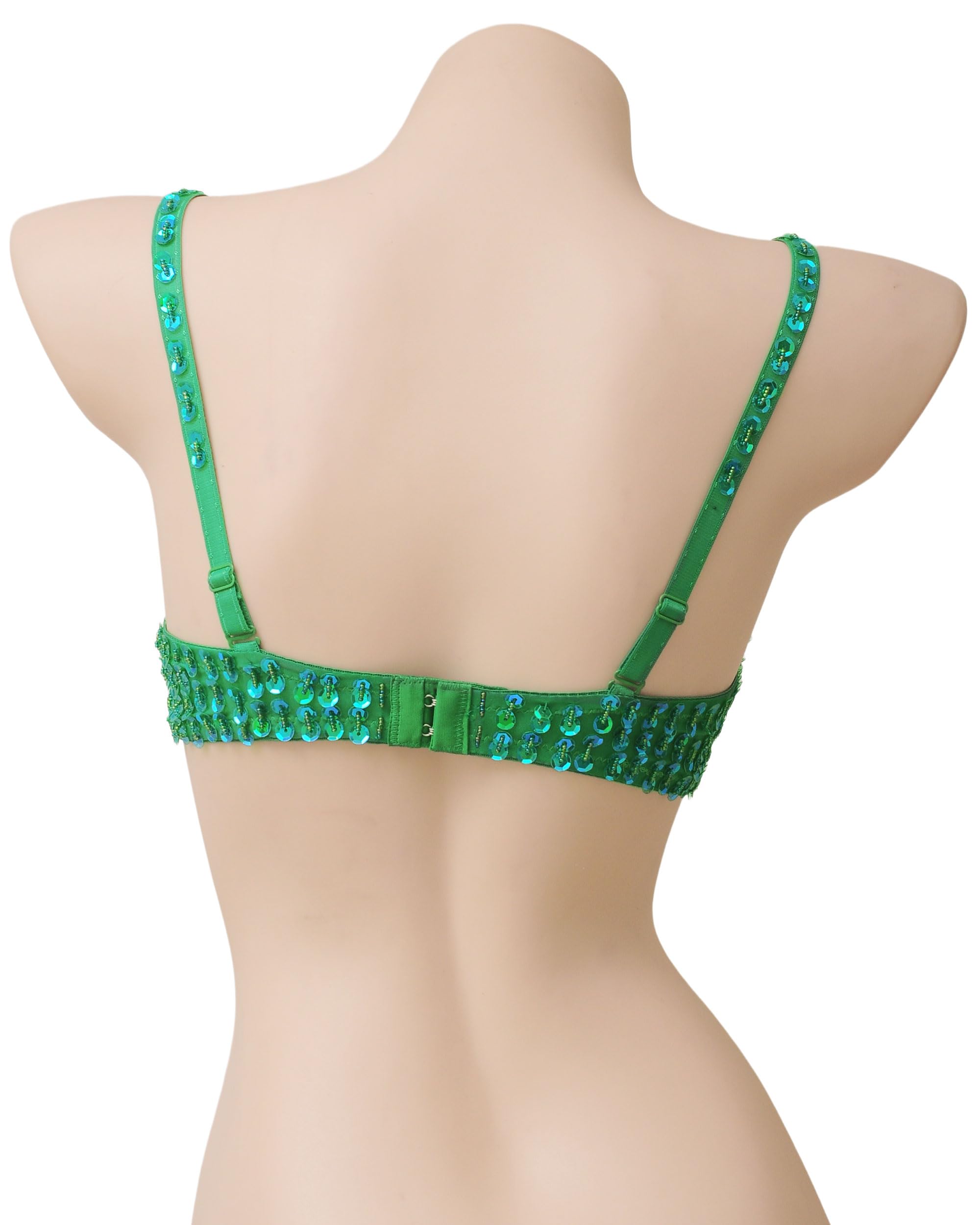 ROYAL SMEELA Reggiseno di Danza del Ventre Paillette Donna Top Danza Orientale con Strass Adulto