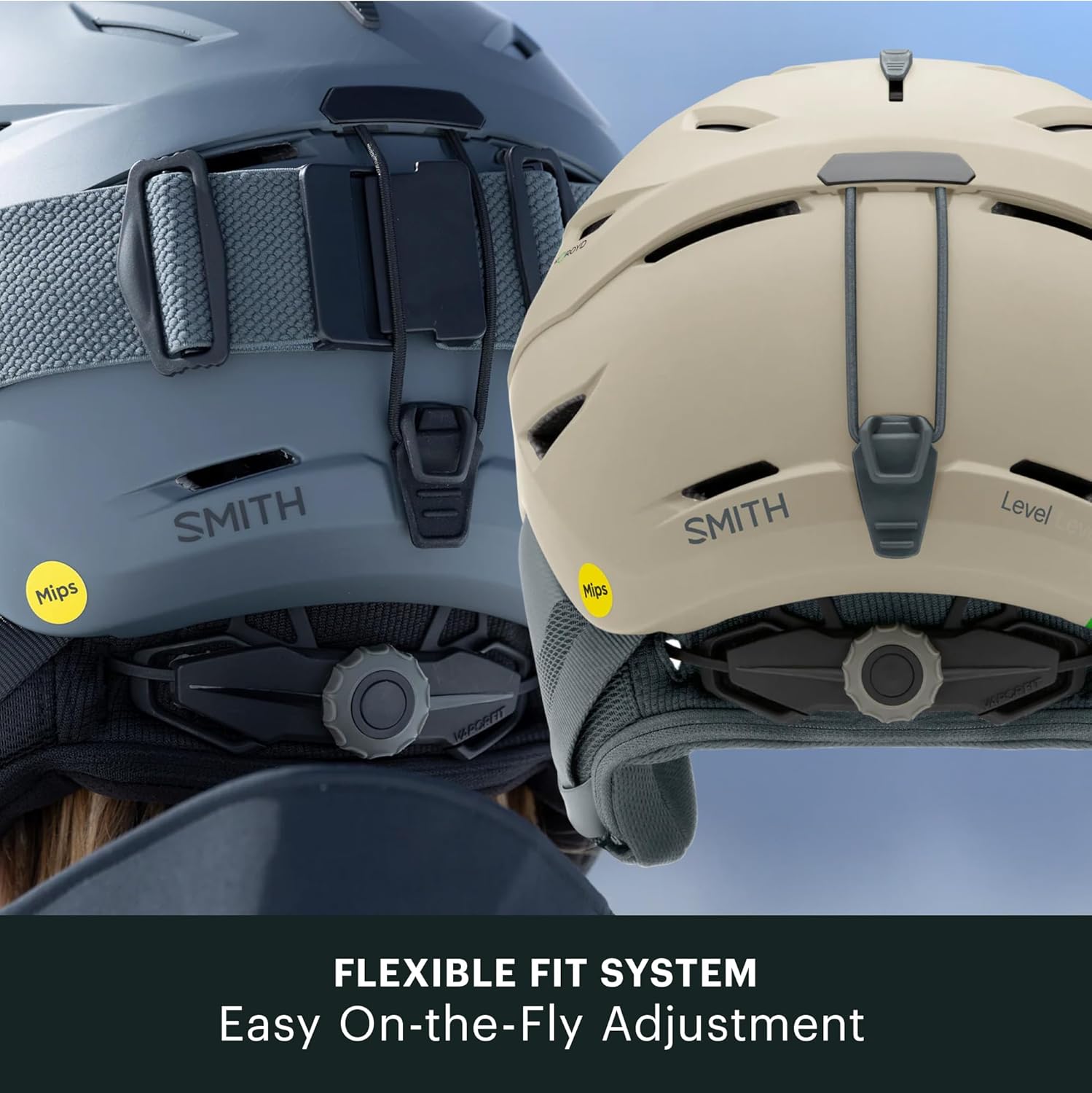 SMITH Level Helmet for Men – Adult Snowsports Helmet with MIPS Technology + Zonal Koroyd Coverage – Lightweight Protection for Skiing & Snowboarding – Matte Chalk, Medium