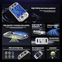 Vista 7 de RG477M Retro Handheld Game Console , Aluminum Alloy CNC Dimensity 8300 Android14 System 4.7-inch Touch Handheld Game Console WiFi/Bluetooth Hall