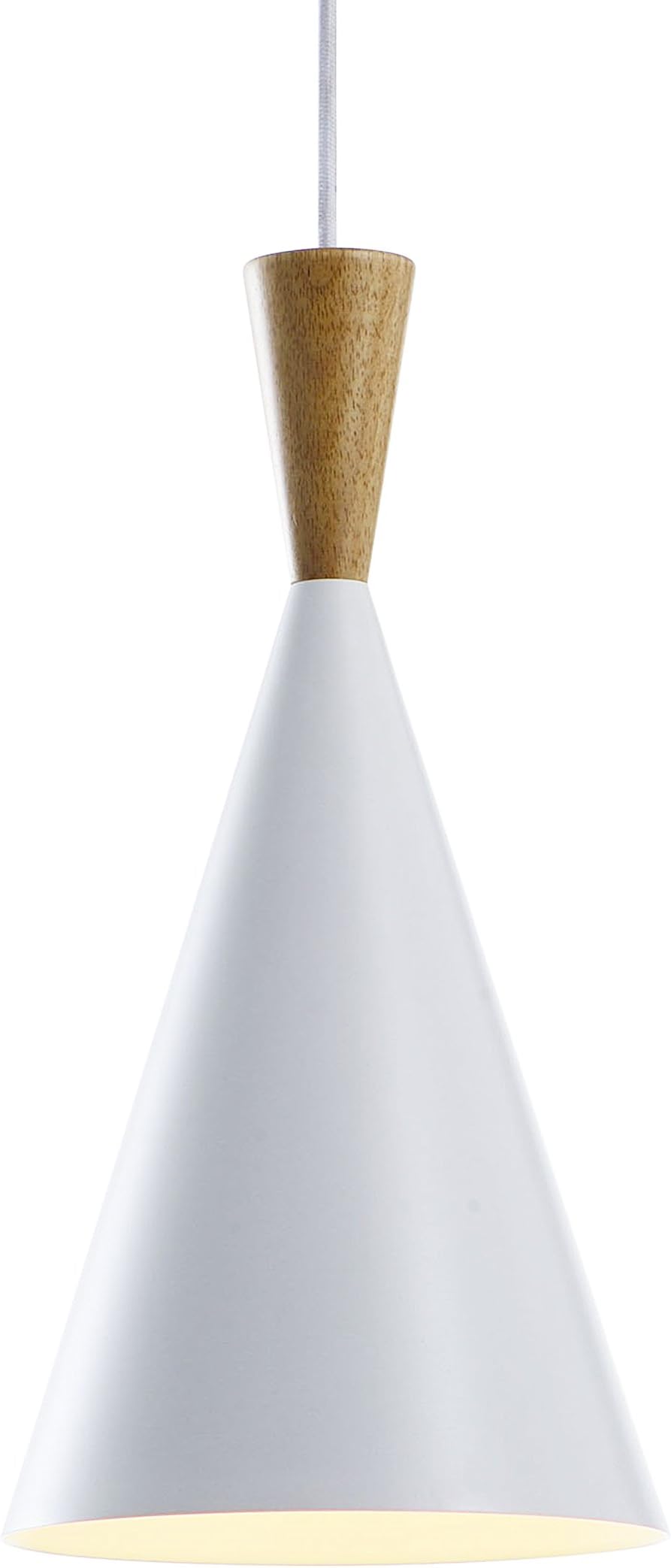EcoHome Ceiling Light Kitchen Island Pendant - White Aluminum Fixture