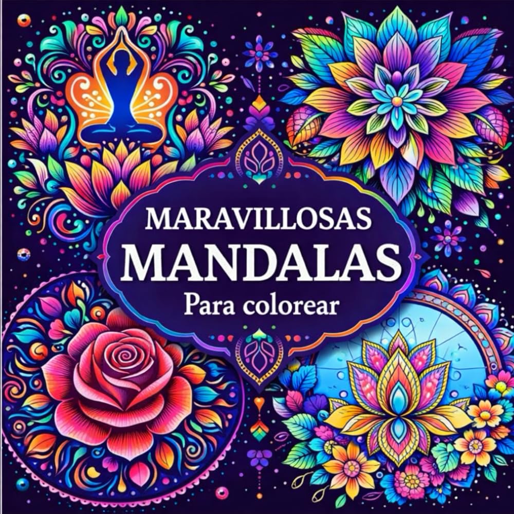 MARAVILLOSAS MANDALAS: Libro para colorear para adultos y adolescentes | Mandalas relajantes para reducir el estrés, estimular la creatividad y disfrutar del arte de colorear