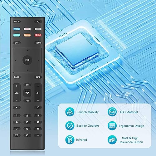 Miniatura 6 de Control remoto universal XRT136 para VIZIO Smart TV Remoto Reemplazo XRT140 XRT260 XRT270 DEMPVPX Series Smart TV con 6 botones de acceso directo,