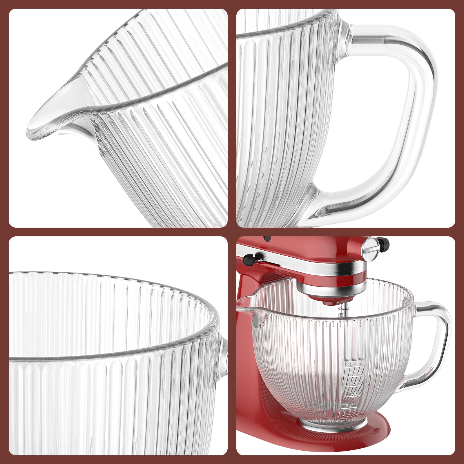KitchenAid クリアガラス ミキシングボウル Amazon | Kitchenaid ガラスミキサーボウル 4.5-5クォート 傾斜ヘッド