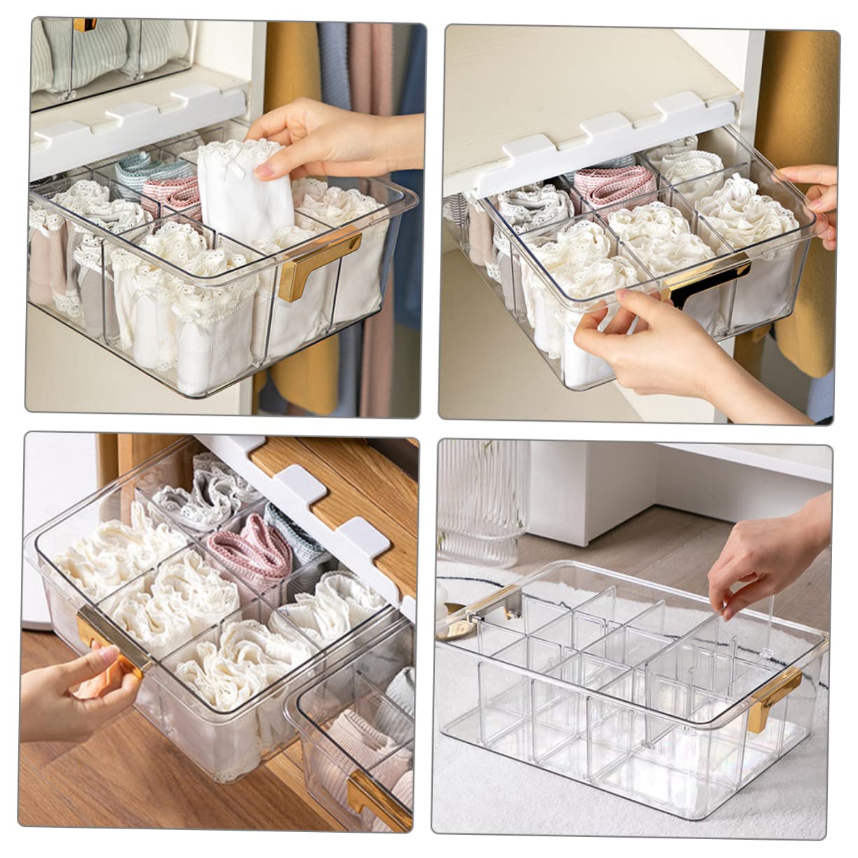 Caja Para Ropa Interior Soporte Calcetines Almacenaje Armario Organizador