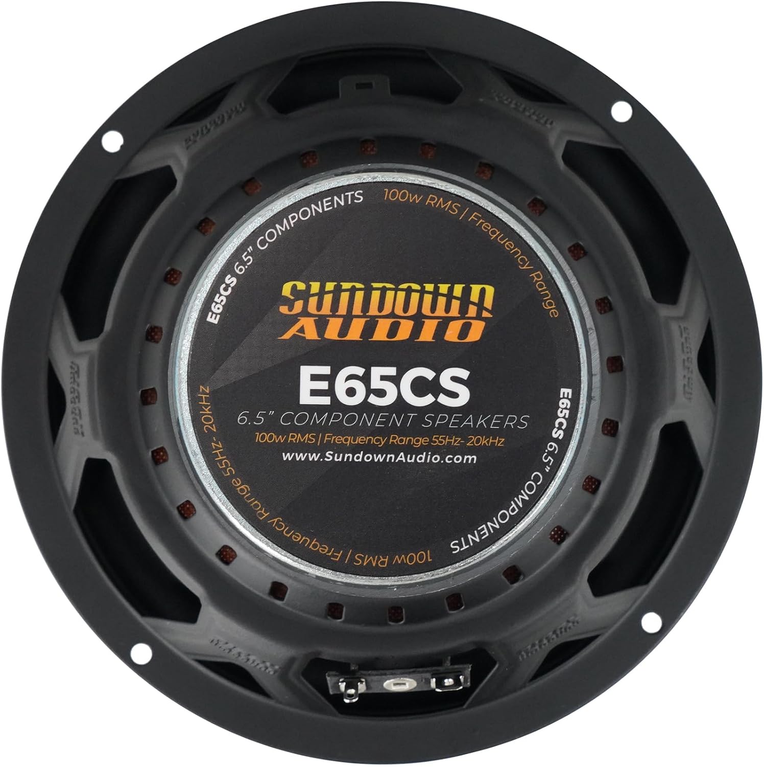 Sundown Audio E-6.5CS 100-Watt RMS 6.5 in Car Stereo Component Speakers, Titanium Tweeters, Polypropylene Cones, for Vehicle Audio Systems, 4-Piece