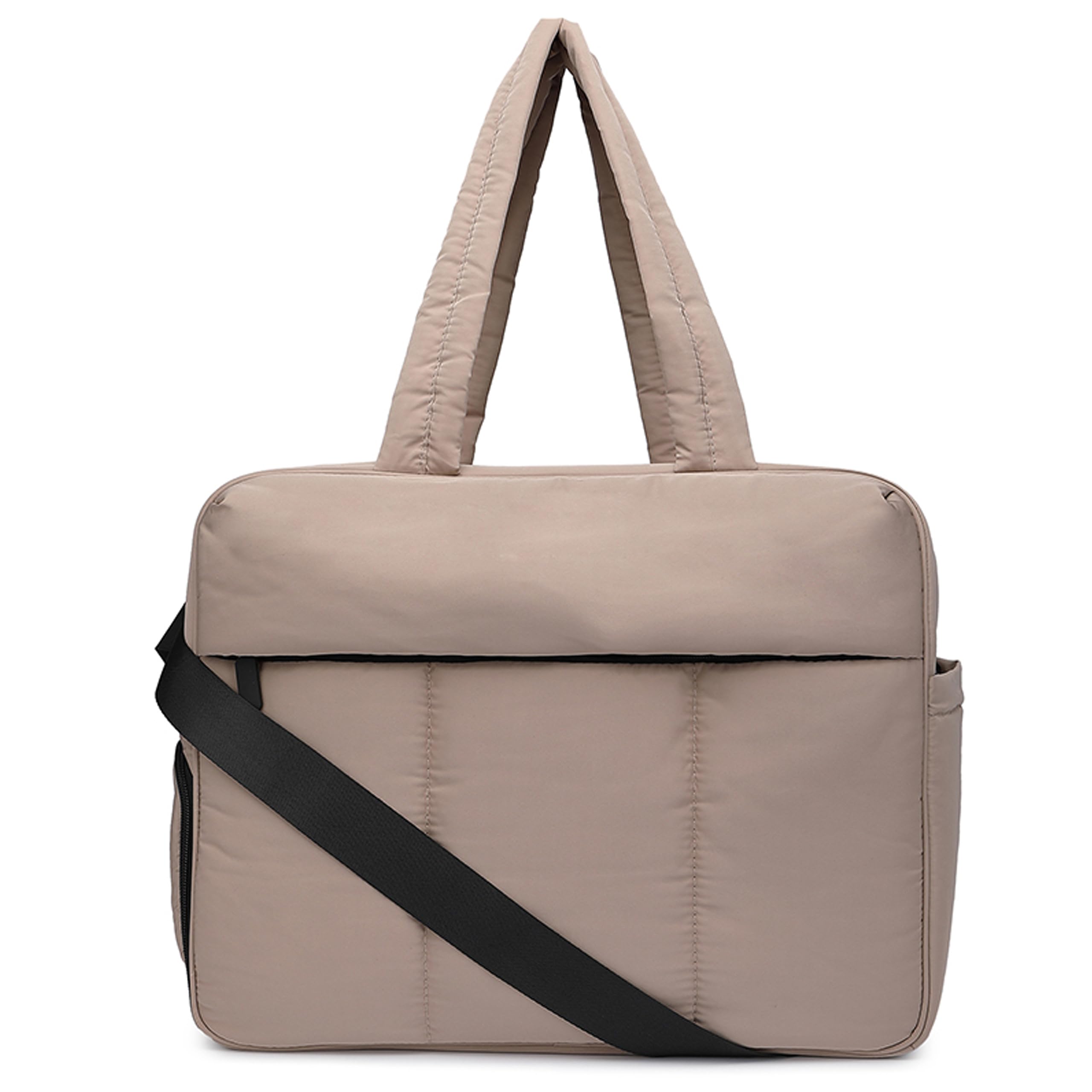 Travel Duffel Bag Quilted Nylon Weekender Bag Puffer Tote Bag