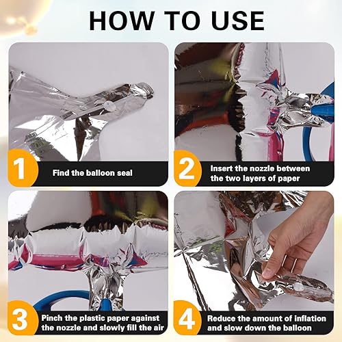 Miniatura 4 de Globo plateado de 40 pulgadas con el número 9, tamaño extra grande, globos de helio de aluminio de Mylar 9 para fiestas de cumpleaños, decoraciones