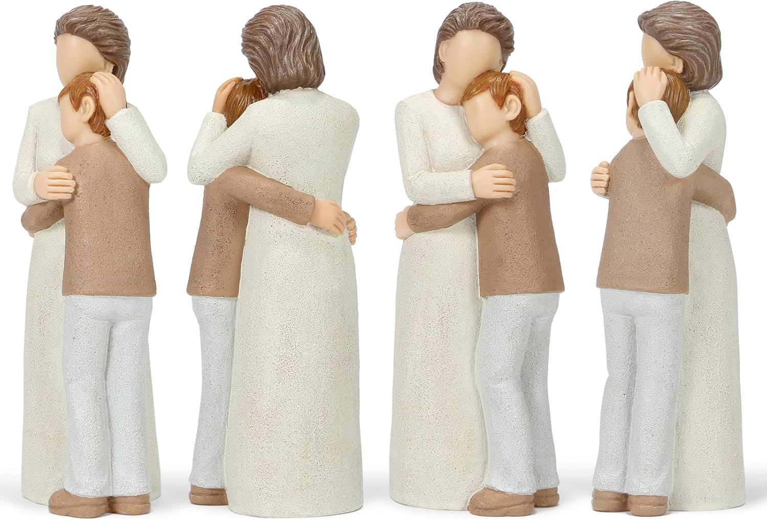Grandma and Grandson Figurines, Elderly Grandmother and Teen Grandson Statues, Love My Grandma Gift for Mother’s Day Anniversary Birthday Christmas - Image 6