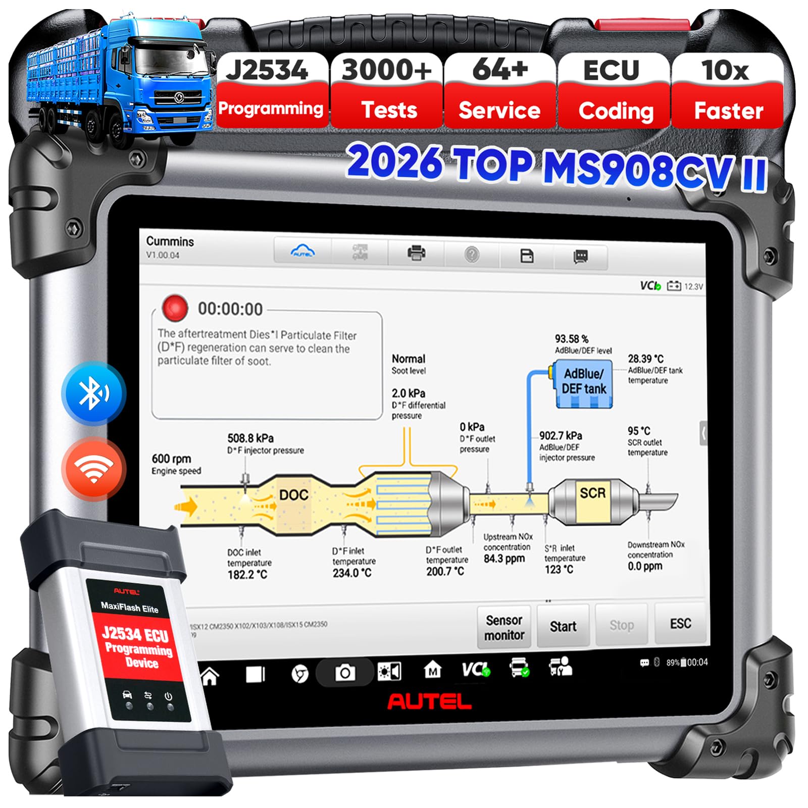 maya ページ　SCO-34/CK Amazon.com: 2026 Autel MaxiSYS CV MS908CV II Heavy Duty Truck