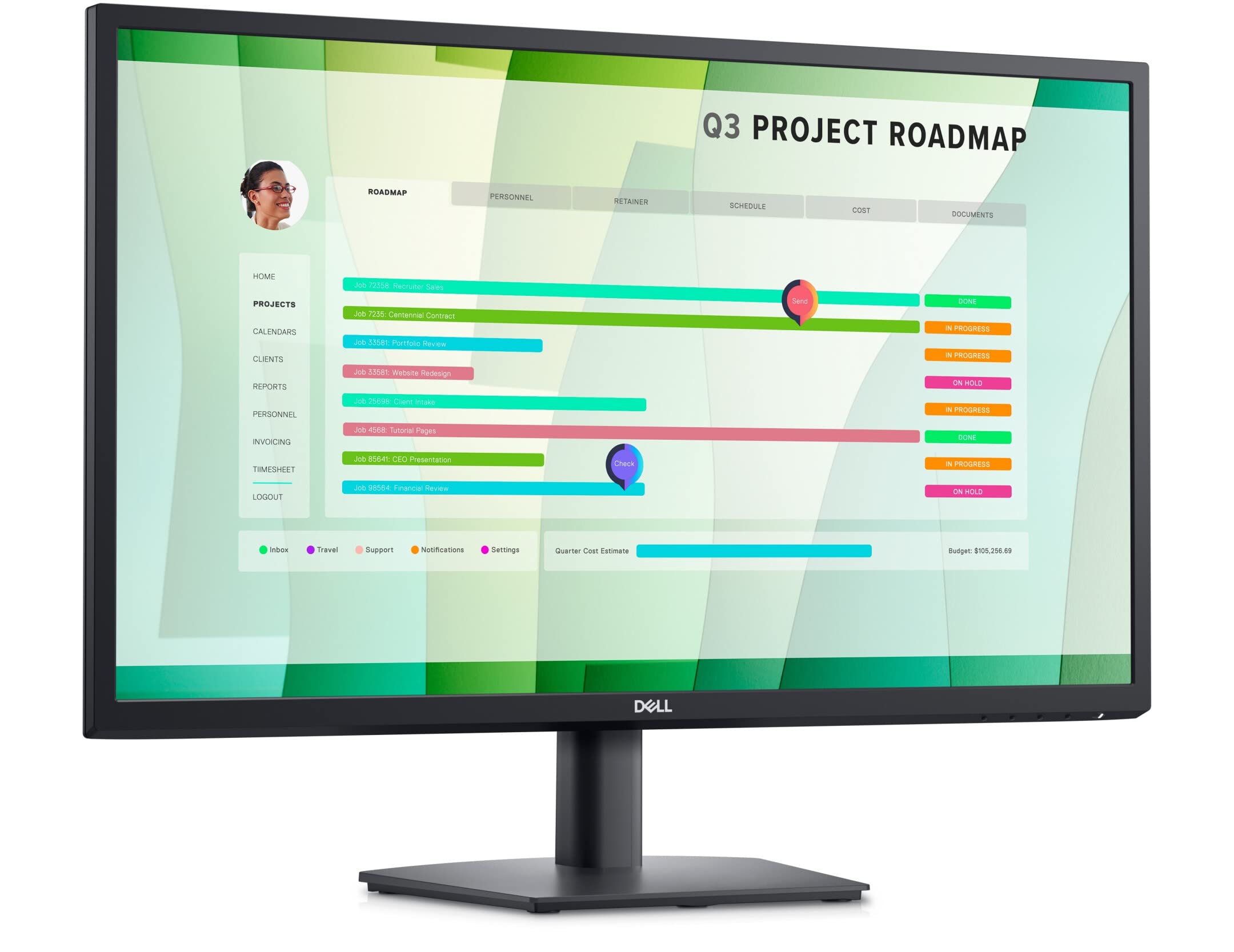 Dell-E2723HN (68.58 cm) FHD Monitor 5 Year Warranty, 1920x1080@60 Hz, IPS Panel|Anti-Glare, 8 ms (G-to-G Normal), 5 ms (G-to-G Fast)|300 cd/m², 16.7m Colors, VGA HDMI, Adjustment Tilt.-image-14
