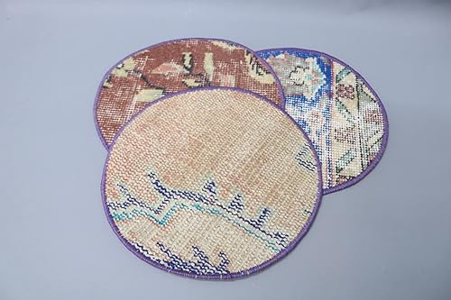 Miniatura 2 de Mesa, Kilim Supla, almohadilla para taza de café, azul Supla, posavasos para alfombra, placa base rústica, almohadilla al por mayor, almohadilla