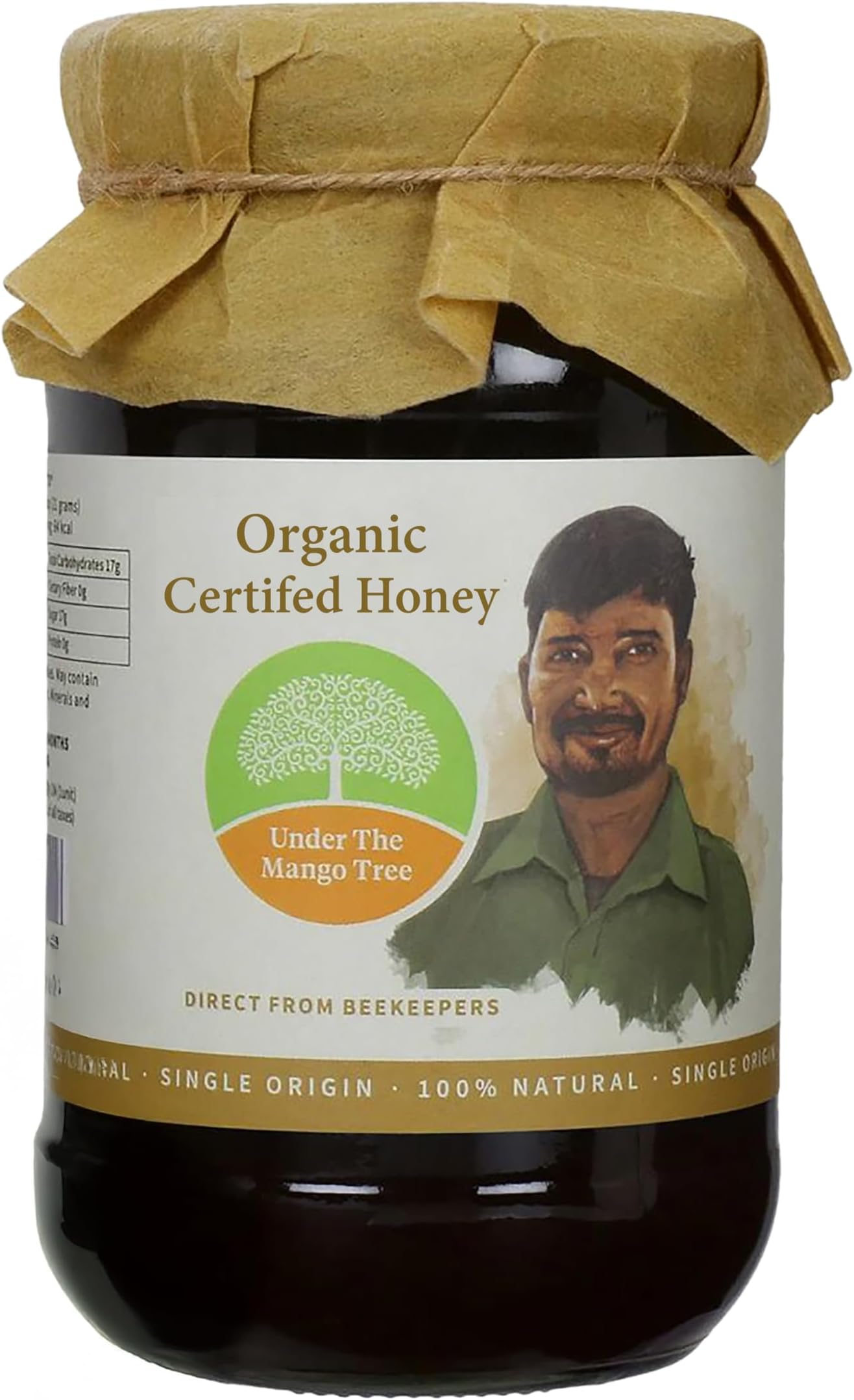 MANGO TREE UTMT Under the Certified Honey, 200 g 100% Pure & Natural, Single Origin, No Additives and Ethically Sourced