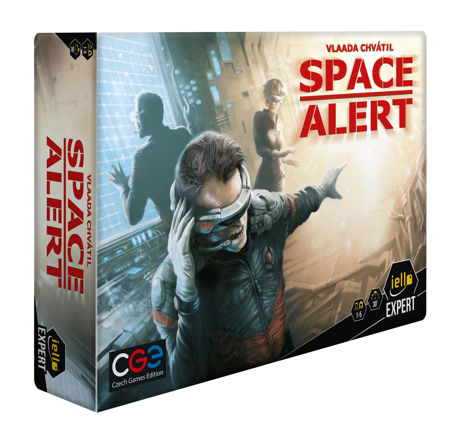 IELLO Expert - Space Alert – Jeu de Société Coopératif de Survie Spatiale – Programmation en Temps Réel – Dès 12 Ans – 1 à 5 Joueurs