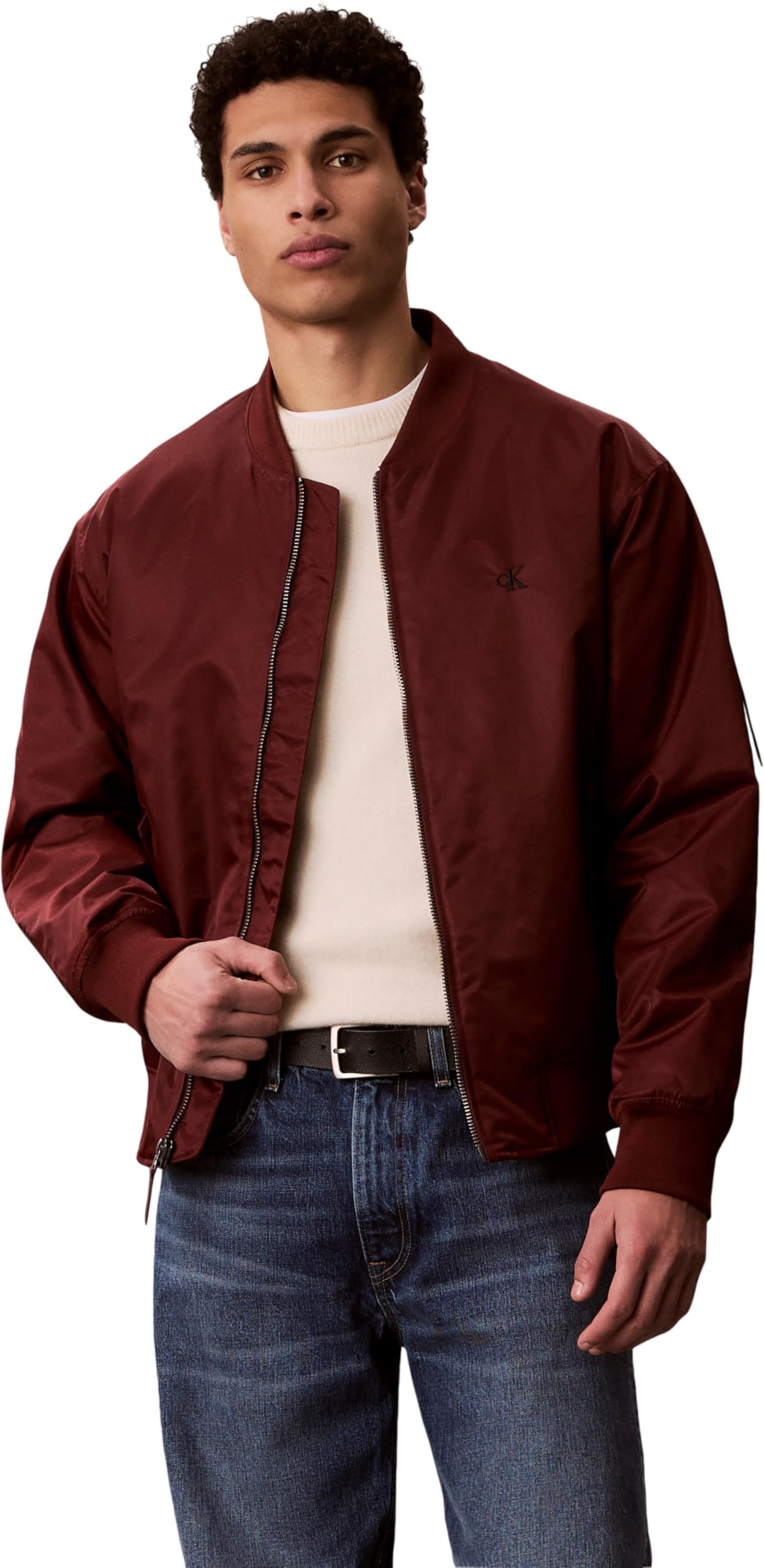 Calvin Klein Herren Bomberjacke Hero mit Reißverschluss