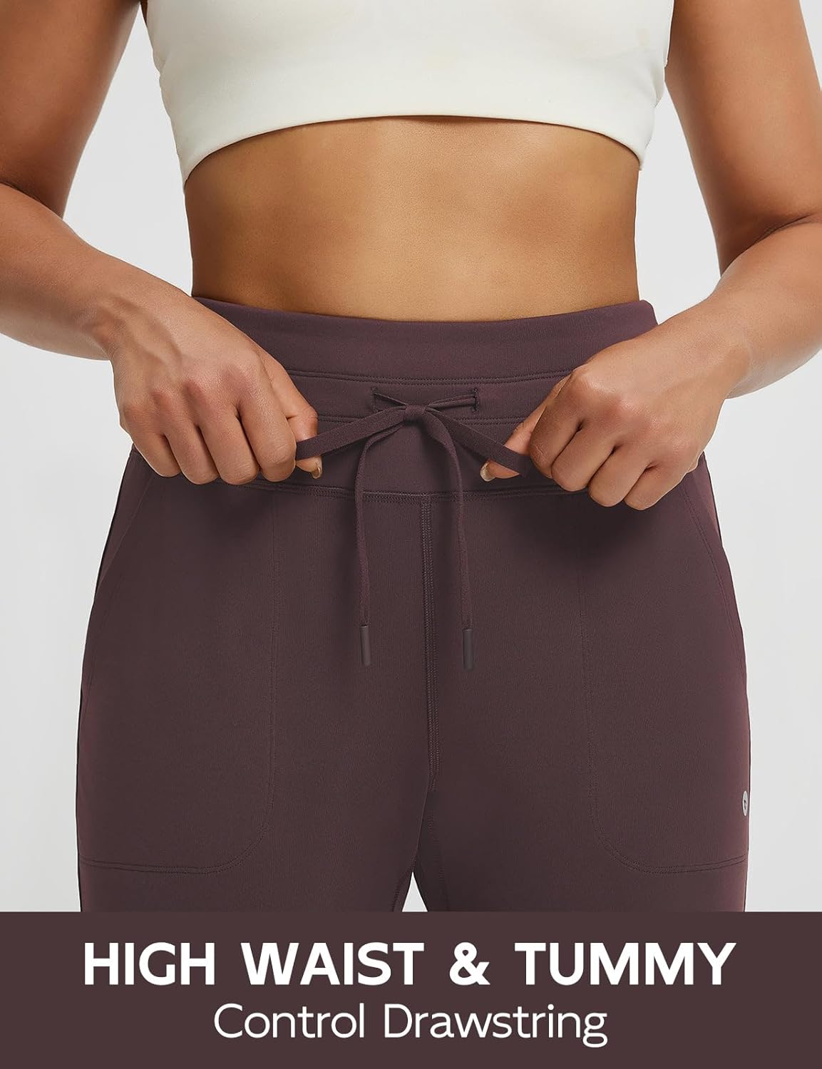 baleaf Women's Fleece Lined Leggings-Fit Joggers Winter Lounge Pants with Pockets Thermal Warm Sweatpants Casual - Image 6