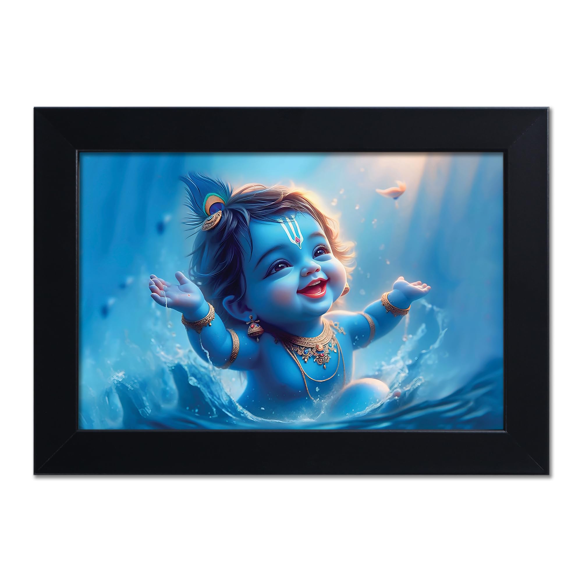 Baby Krishna Photo Frame - Kanha Ji Gift -19