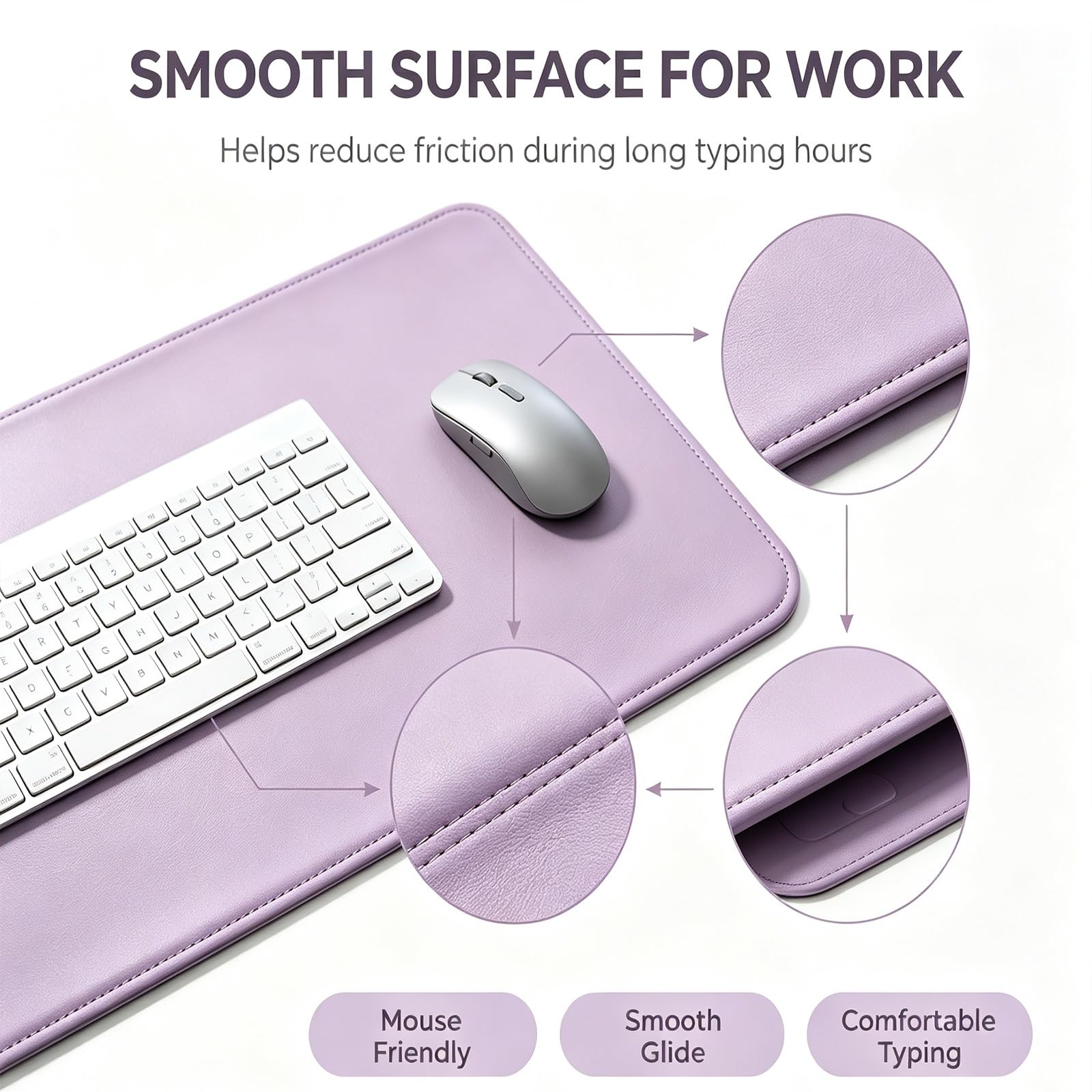 Tappetino da Scrivania Premium, Grande Desk Pad Protettivo per Computer | Protezione Tavolo, Superficie Impermeabile Facile da Pulire Antiscivolo per Ufficio Casa Gaming(Green,90x40cm)