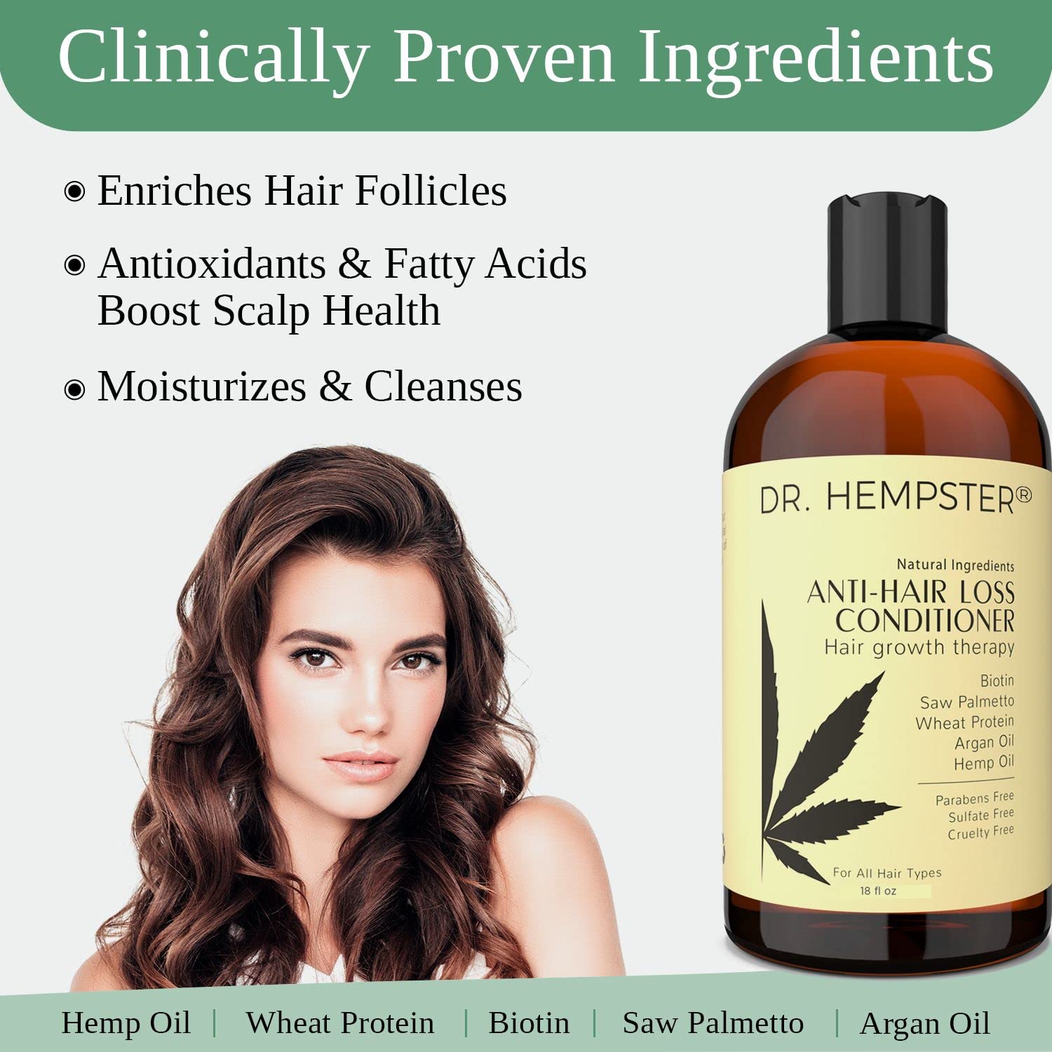 Dr Hempster Hair Growth Conditioner with Biotin and Hemp