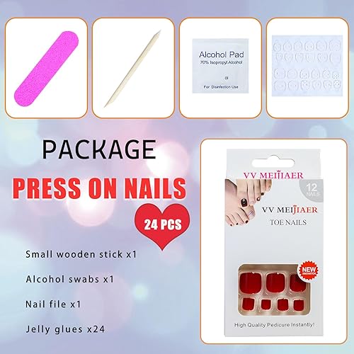 Miniatura 27 de Uñas postizas de acrílico a presión, uñas postizas de cobertura completa, uñas postizas a presión, uñas postizas de cobertura completa, uñas