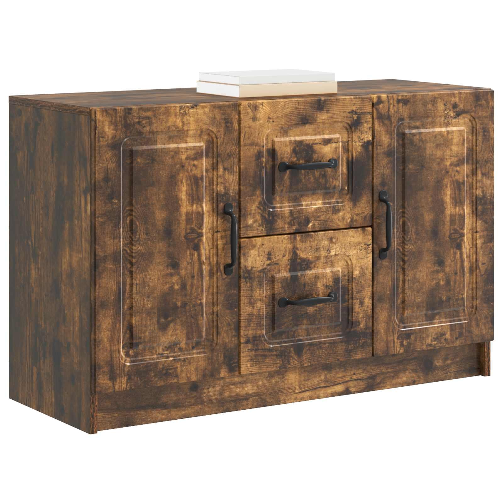 Credenza in rovere affumicato, 89 x 34,5 x 57 cm, in legno